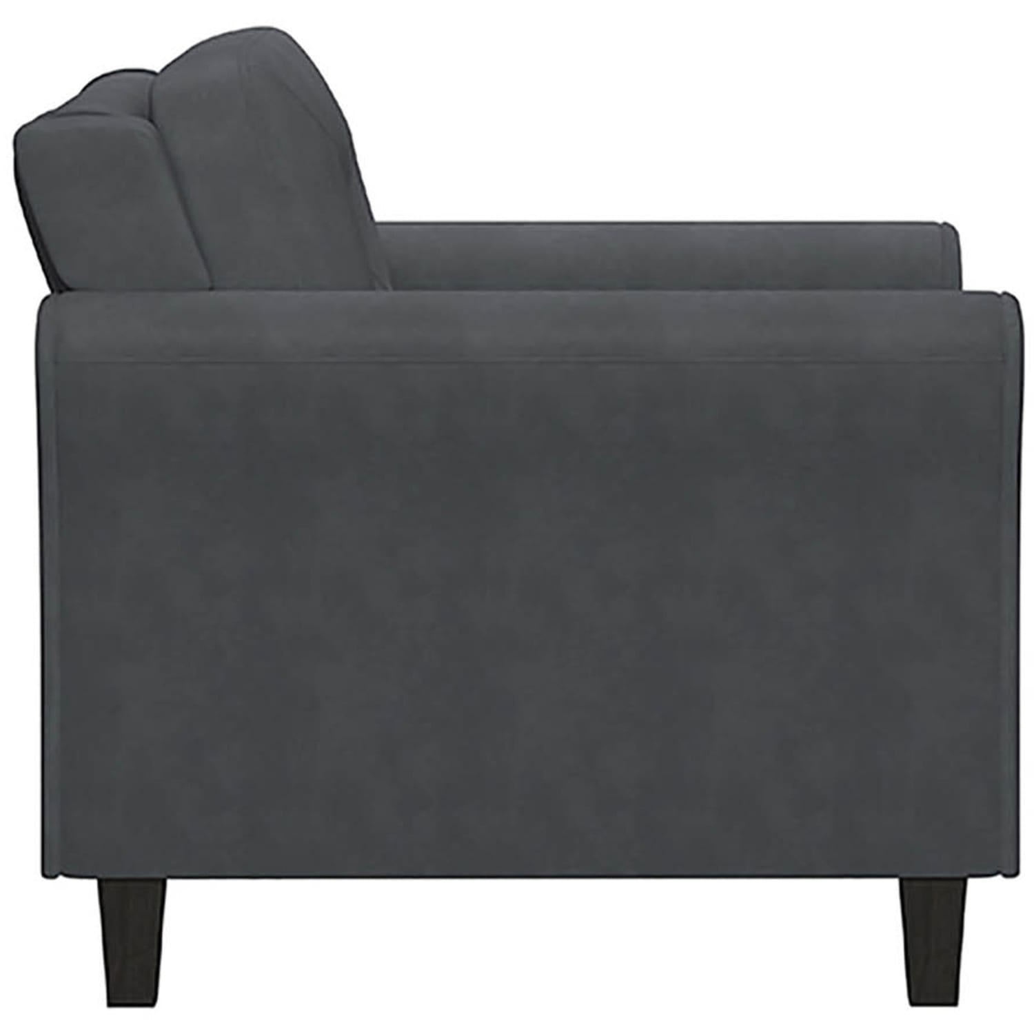 Lifestyle Solutions Hanson Microfiber Chair, Dark Gray - Image 5