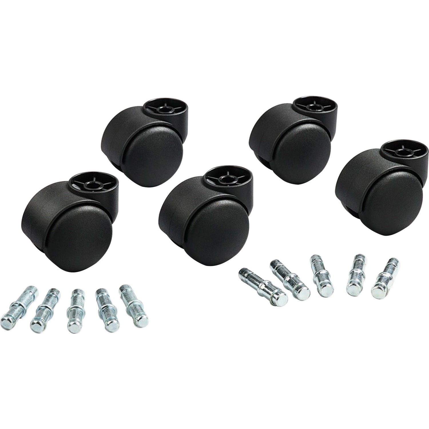 Master Caster Futura Series Casters Hard Wheel Stem B For Metal Bases Pack Of 5 PopularChairscom