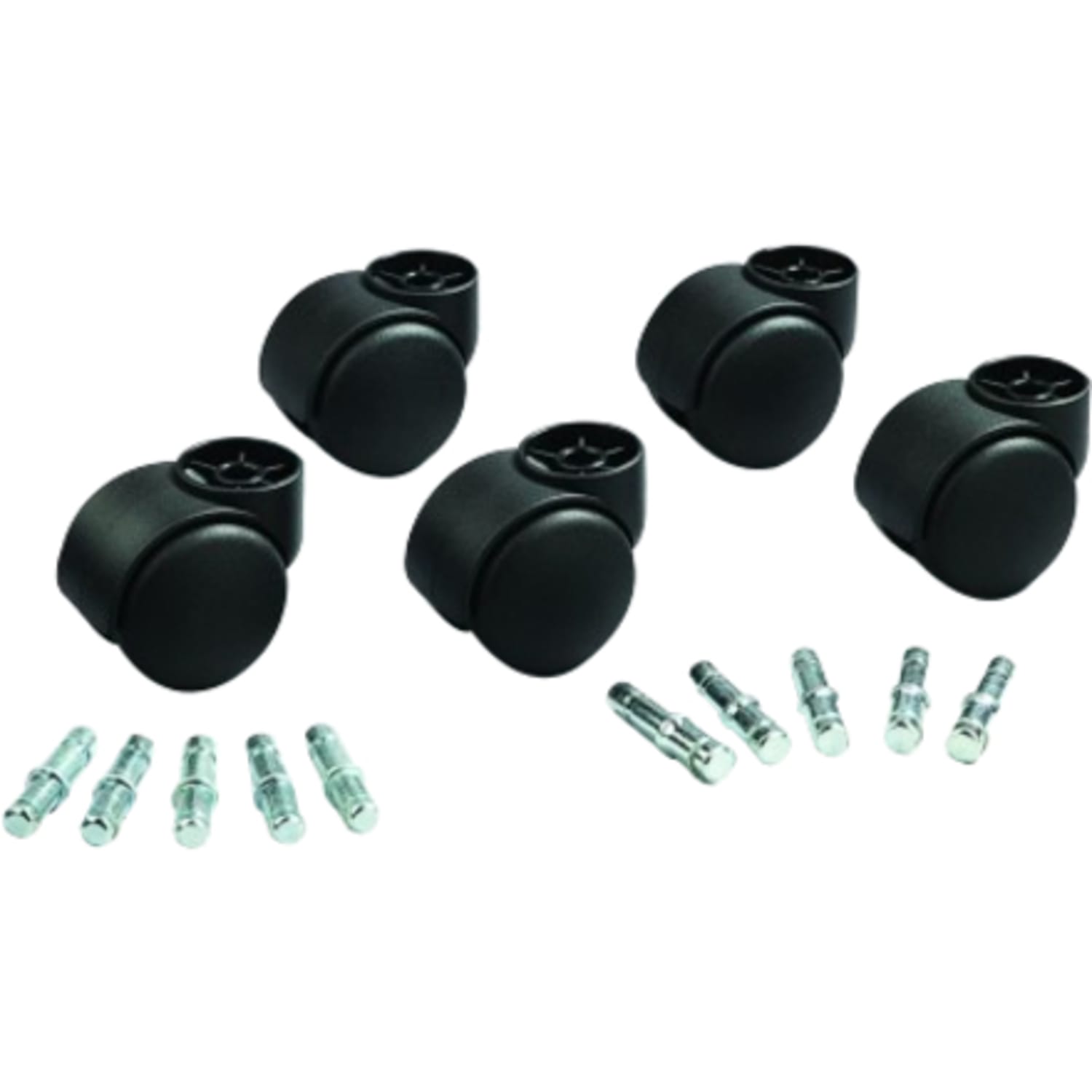 Master Caster Futura Series Casters Hard Wheel Stem B For Metal Bases Pack Of 5 PopularChairscom