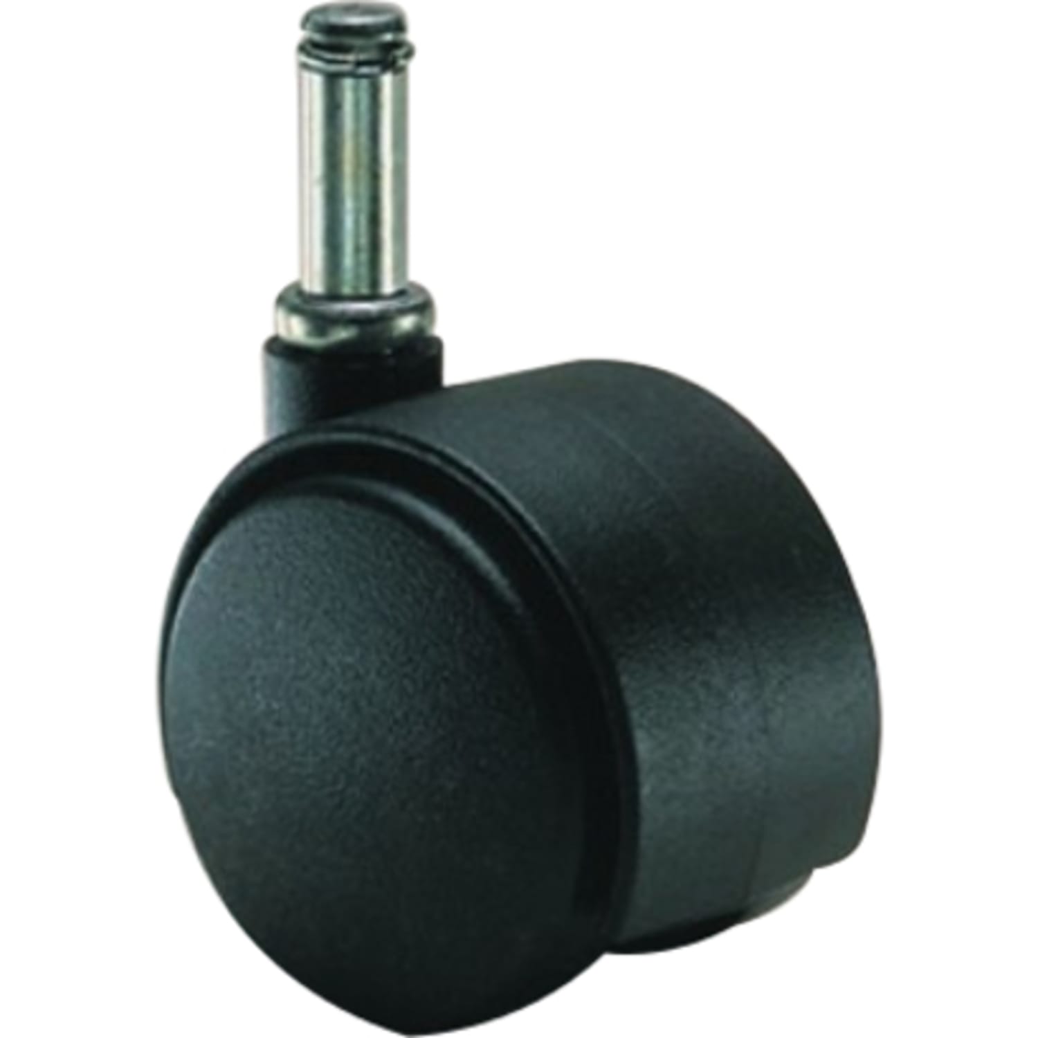 Master Caster Hard Floor Duet Casters, 2in Diameter, B/K Stems, Hard Wheels, Black - Image 5