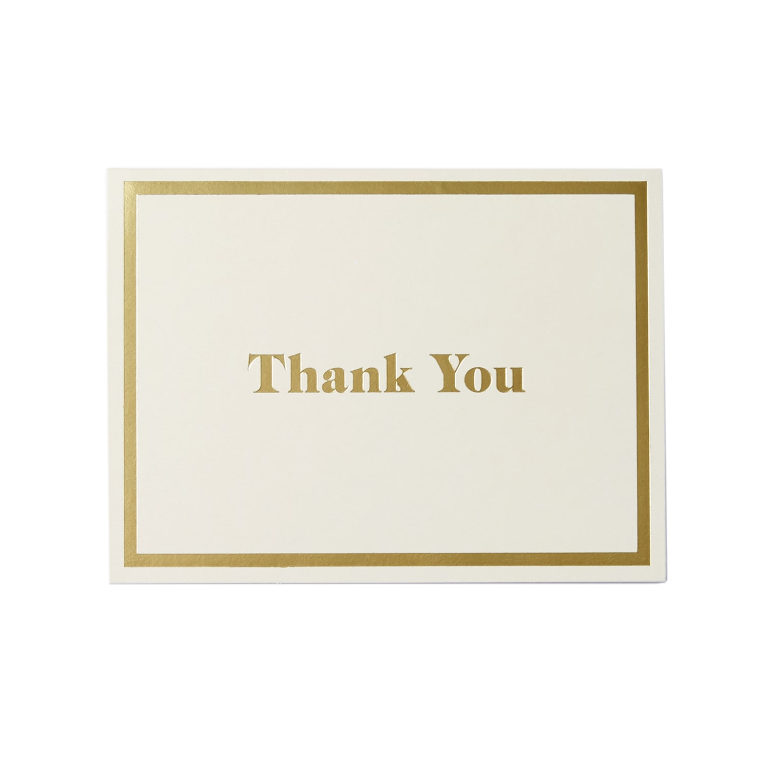 Sincerely A Collection by C.R. Gibson Top-Fold Thank You Notes, 3 3/4in x 5in, Ivory, Pack Of 10 - Image 3