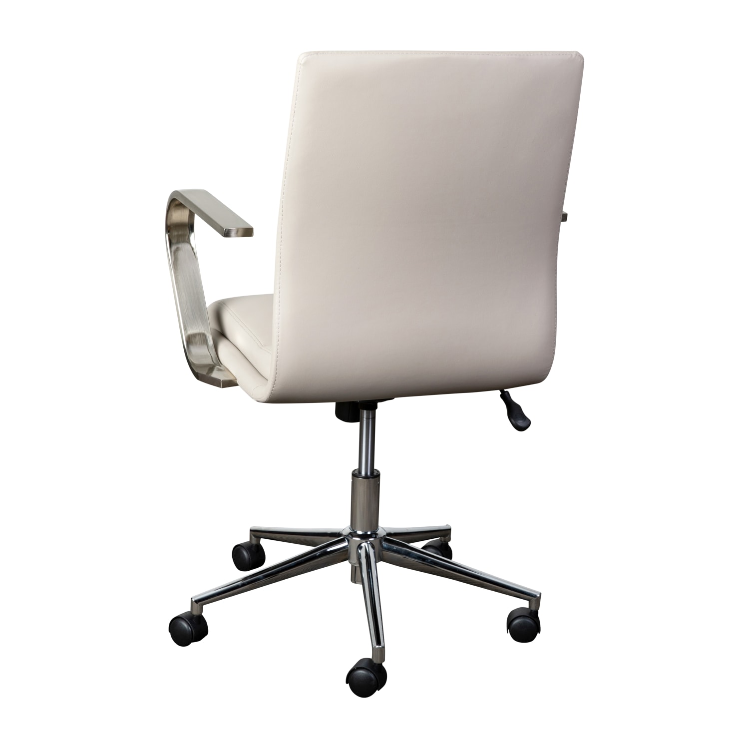 Flash Furniture James Faux Leather Mid-Back Designer Executive Upholstered Office Chair, Taupe/Chrome - Image 9