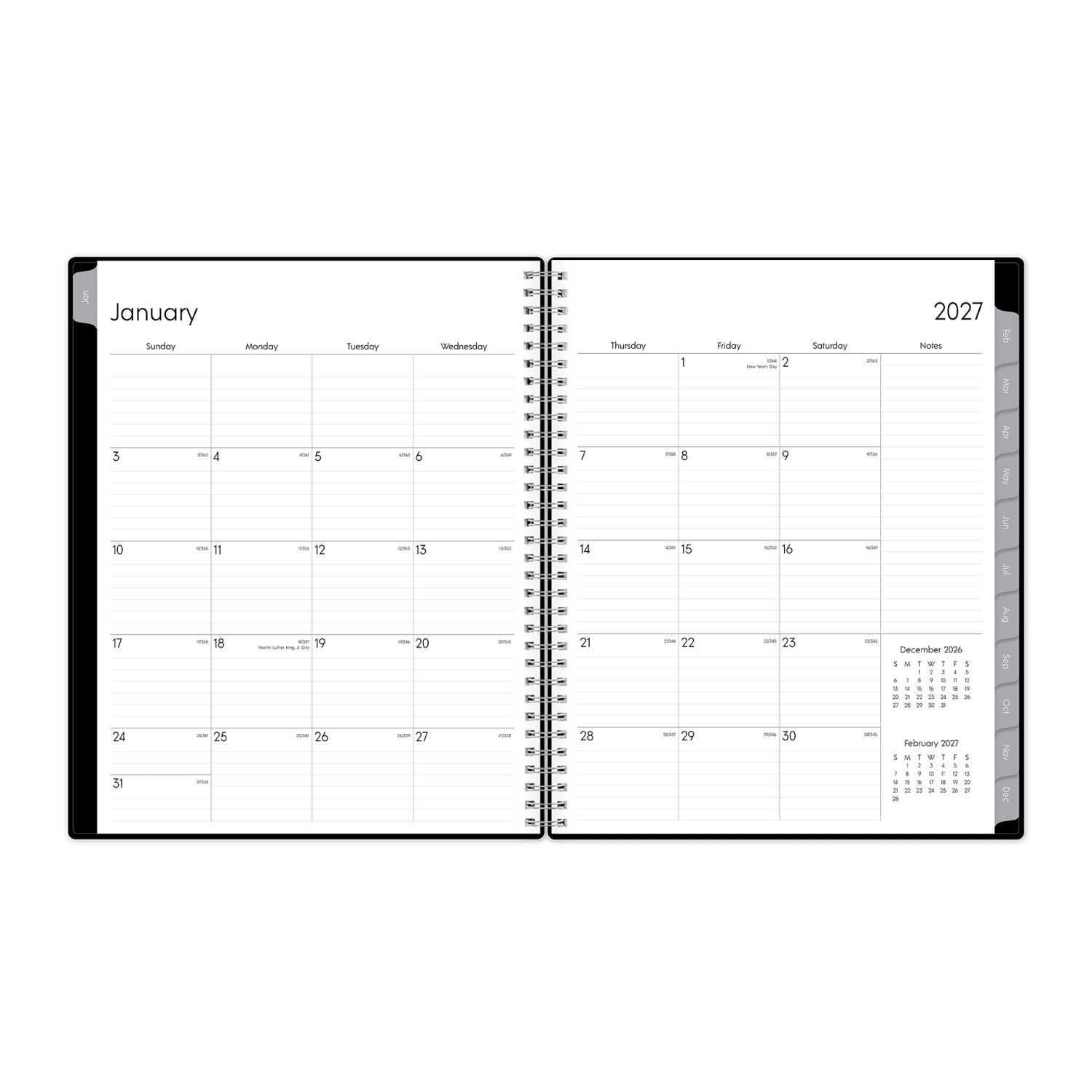 2027 Blue Sky Enterprise Weekly/Monthly Planning Calendar, 8.5x11, , Safety Wirebound Safety, 111289 - Image 4