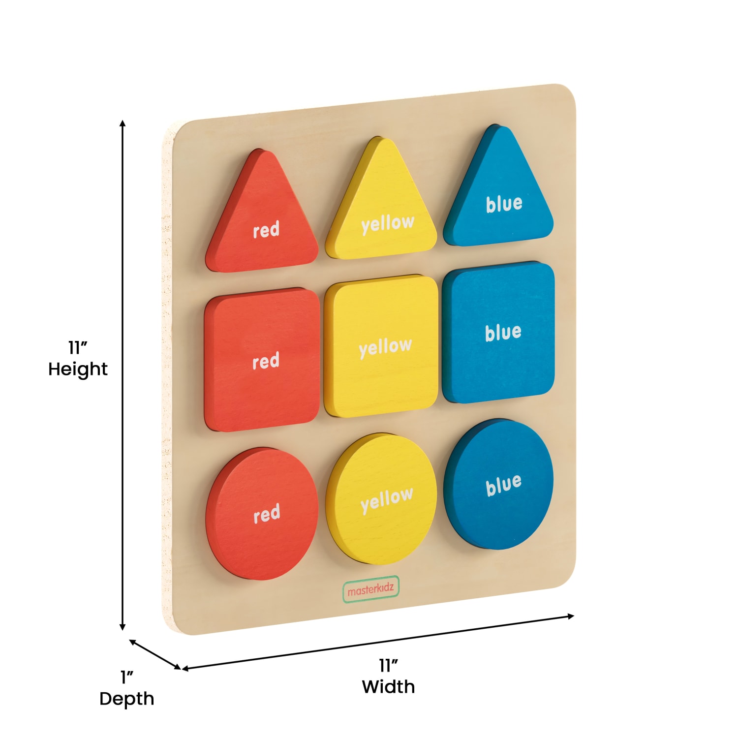 Flash Furniture Bright Beginnings Commercial-Grade Basic Shapes And Colors Puzzle Board, STEM, Prek-K To 4th Grade - Image 6