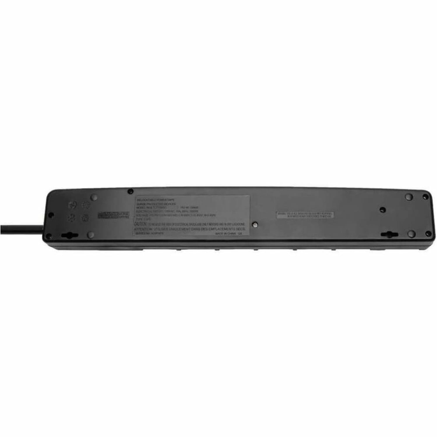 Eaton Tripp Lite Series ECO-Surge 7-Outlet Surge Protector, 6 ft. Cord, 1080 Joules, 6 Individually Controlled Outlets, Black Housing - TLP76MSGB - Image 3