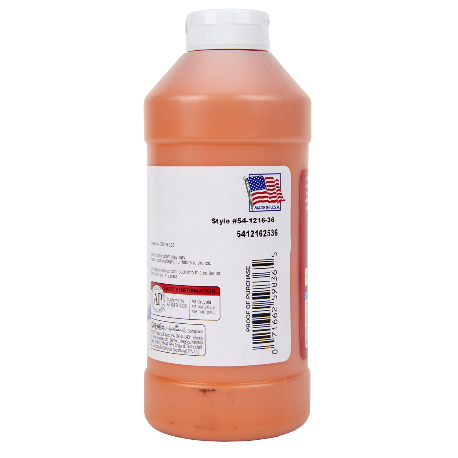 Crayola Premier Tempera Paints, 16 Oz, Orange, Pack Of 3 Paints - Image 4