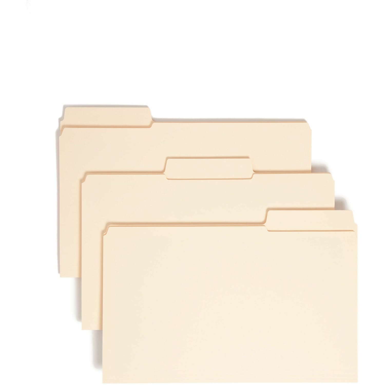 Smead 1/3-Cut 2-Ply SuperTab File Folders, Legal Size, Manila, Box Of 100 - Image 3