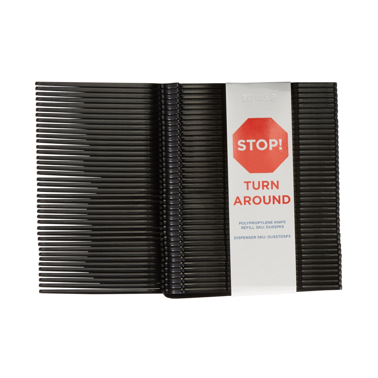 SmartStock T-Series Disposable Cutlery Refills, Polypropylene Knives, Black, 40 Knives Per Refill, Box Of 24 Refills - Image 6