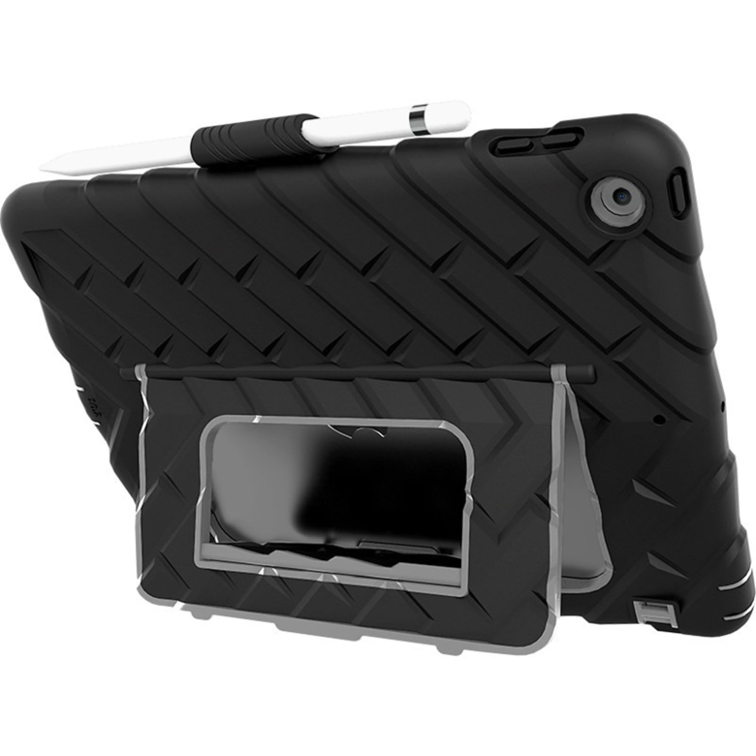 Gumdrop Hideaway for iPad 10.2-inch - For Apple iPad (7th Generation) Tablet - Tire Tread Design - Black - Image 6