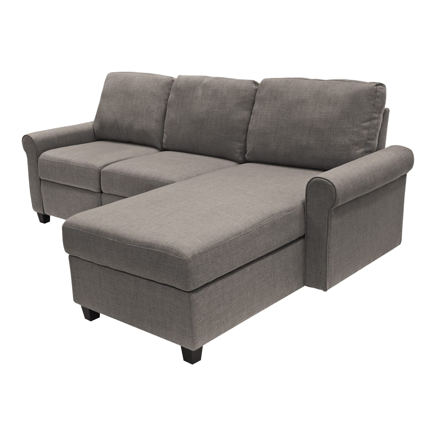 Serta® Copenhagen Reclining Sectional With Storage Chaise, Right, Gray/Espresso - Image 12