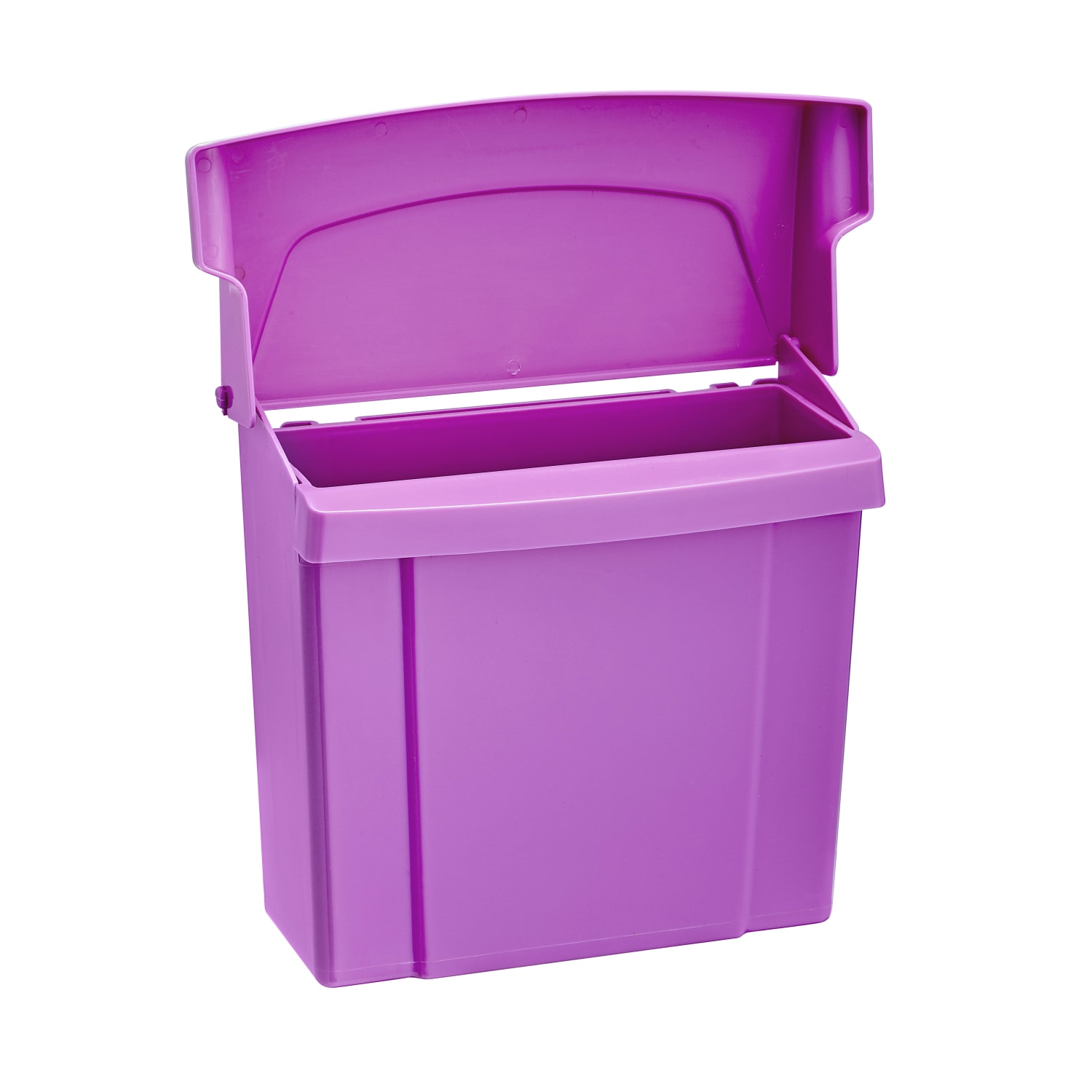 Alpine Sanitary Napkin Receptacles, 10in x 9in x 5in, Purple, Pack Of 2 Receptacles - Image 4