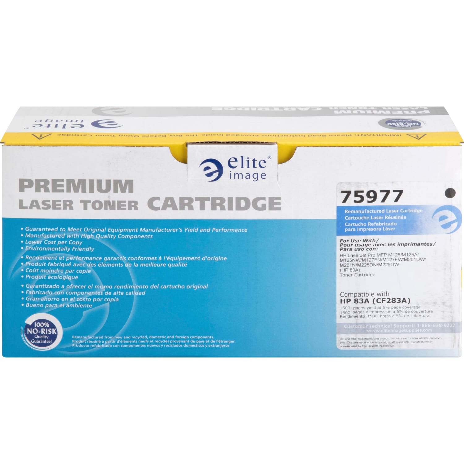 Elite Image Remanufactured Black Toner Cartridge Replacement For HP 83A, CF283A, ELI75977 - Image 4