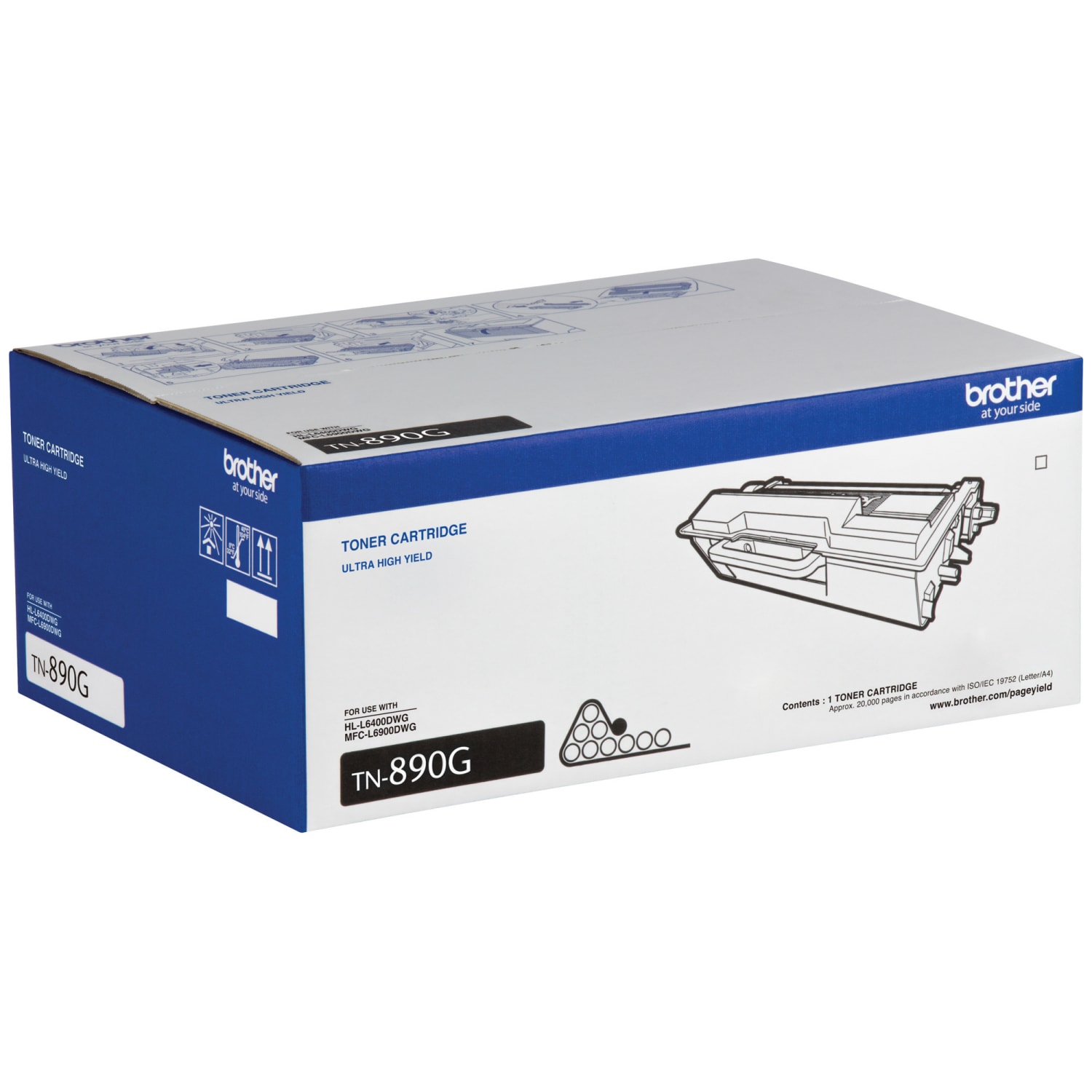 Brother TN-890 Black Ultra-High Yield Toner Cartridge, TN-890G - Image 3