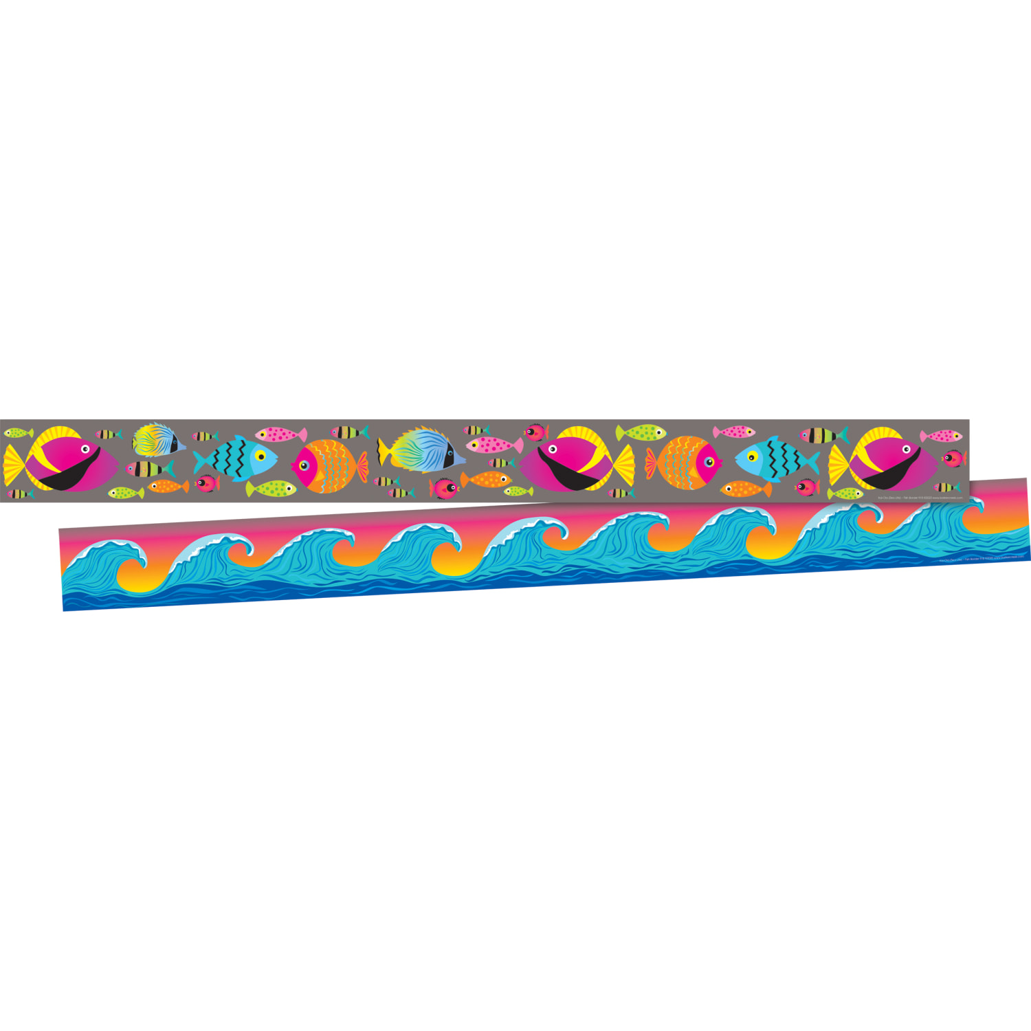 Barker Creek Double-Sided Borders, 3in x 35in, Kai Ola, 12 Strips Per Pack, Set Of 2 Packs - Image 4