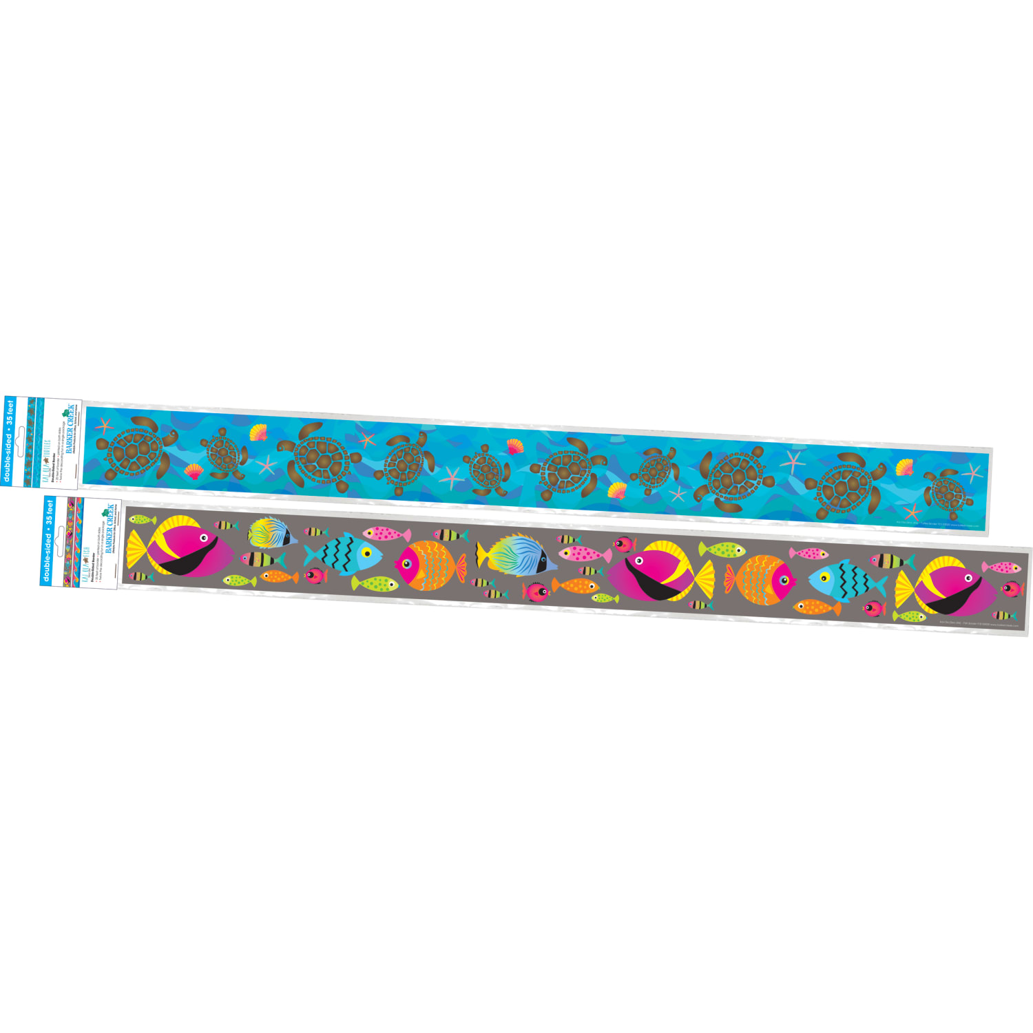 Barker Creek Double-Sided Borders, 3in x 35in, Kai Ola, 12 Strips Per Pack, Set Of 2 Packs - Image 5