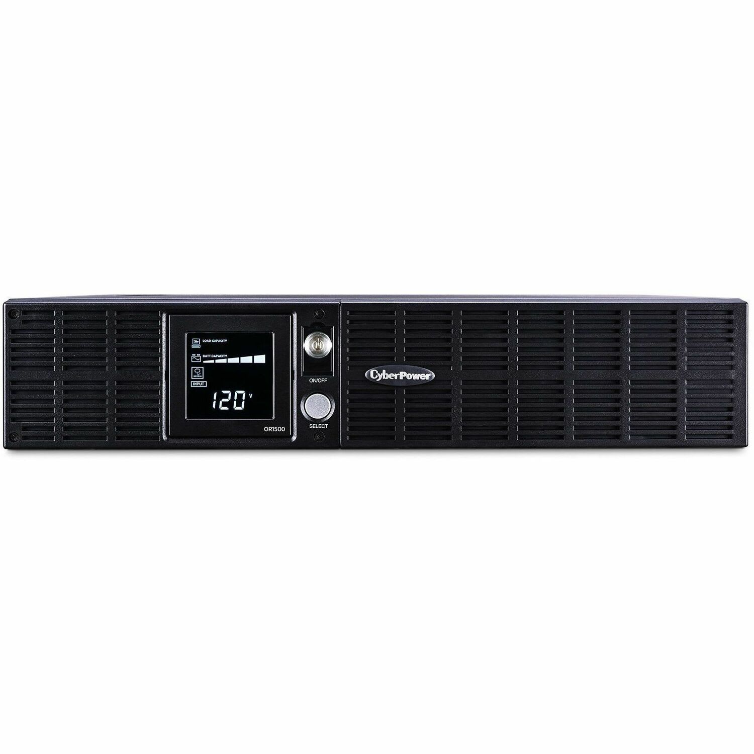 CyberPower OR1500LCDRT2U Smart App LCD UPS Systems - 1500VA/900W, 120 VAC, NEMA 5-15P, 2U, Rack/Tower, 8 Outlets, LCD, $300000 CEG- OR1500LCDRT2U