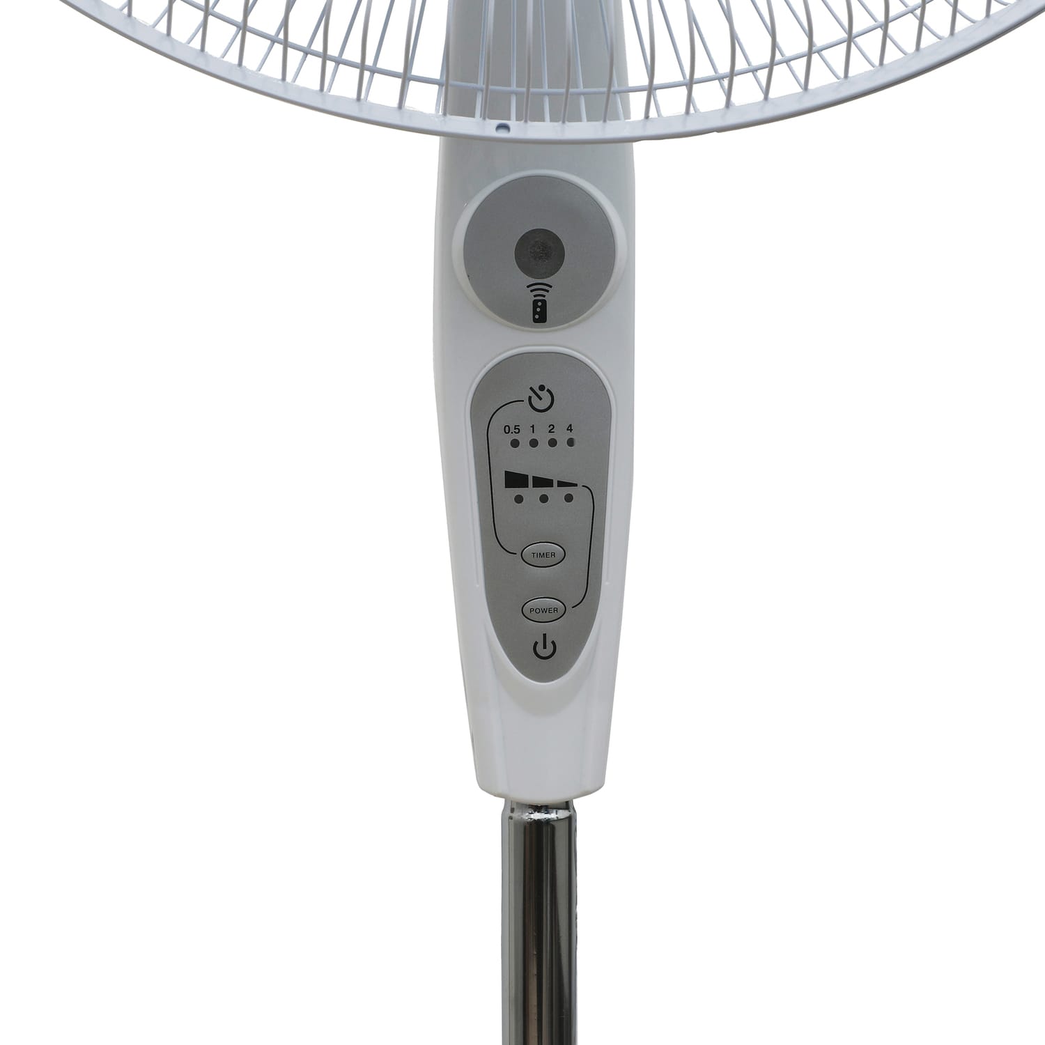 BLACK+DECKER 3-Speed Oscillating Stand Fan with Remote, 18-In., White - Image 4