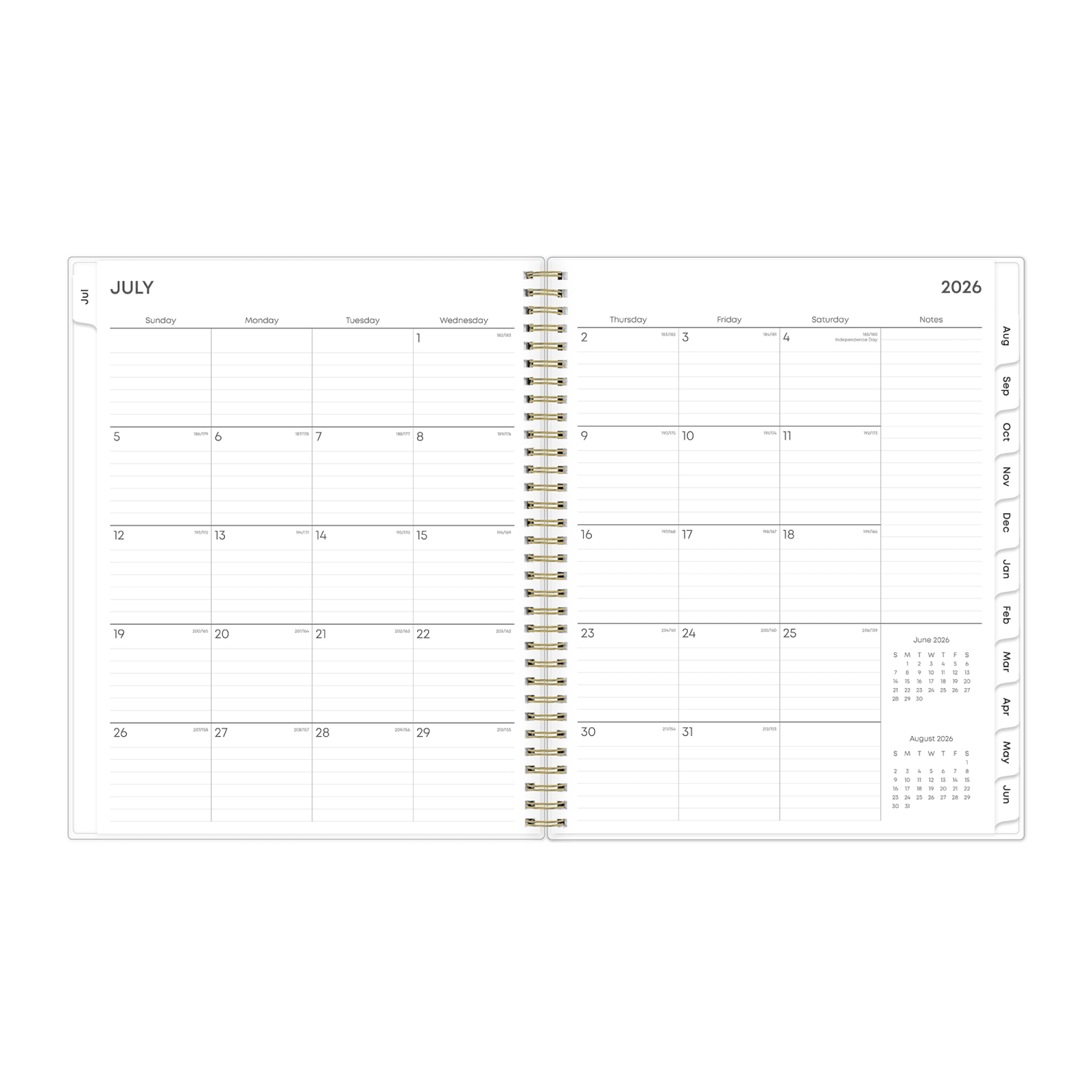 Planning Calendar BS Gemma Frosted PP 8.5x11 AY26-27 - Image 4