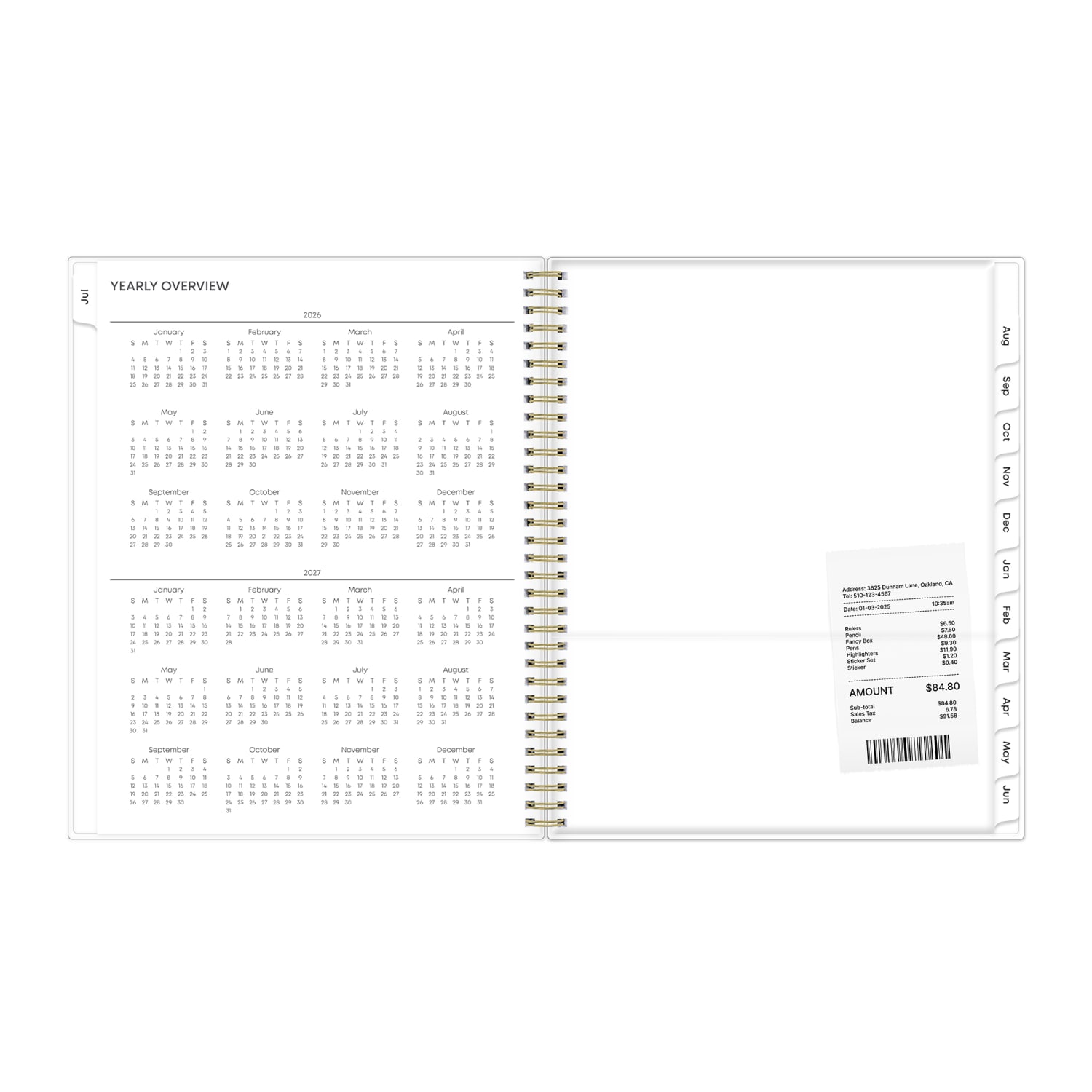 Planning Calendar BS Gemma Frosted PP 8.5x11 AY26-27 - Image 5