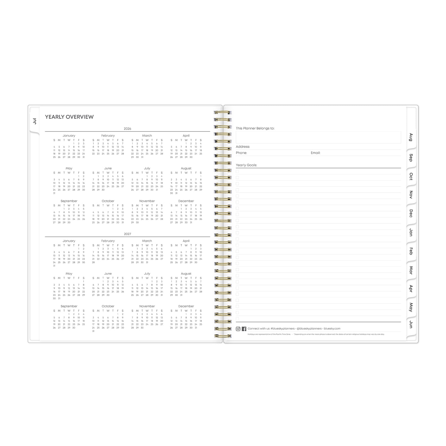 Planning Calendar BS Gemma Frosted PP 8.5x11 AY26-27 - Image 6