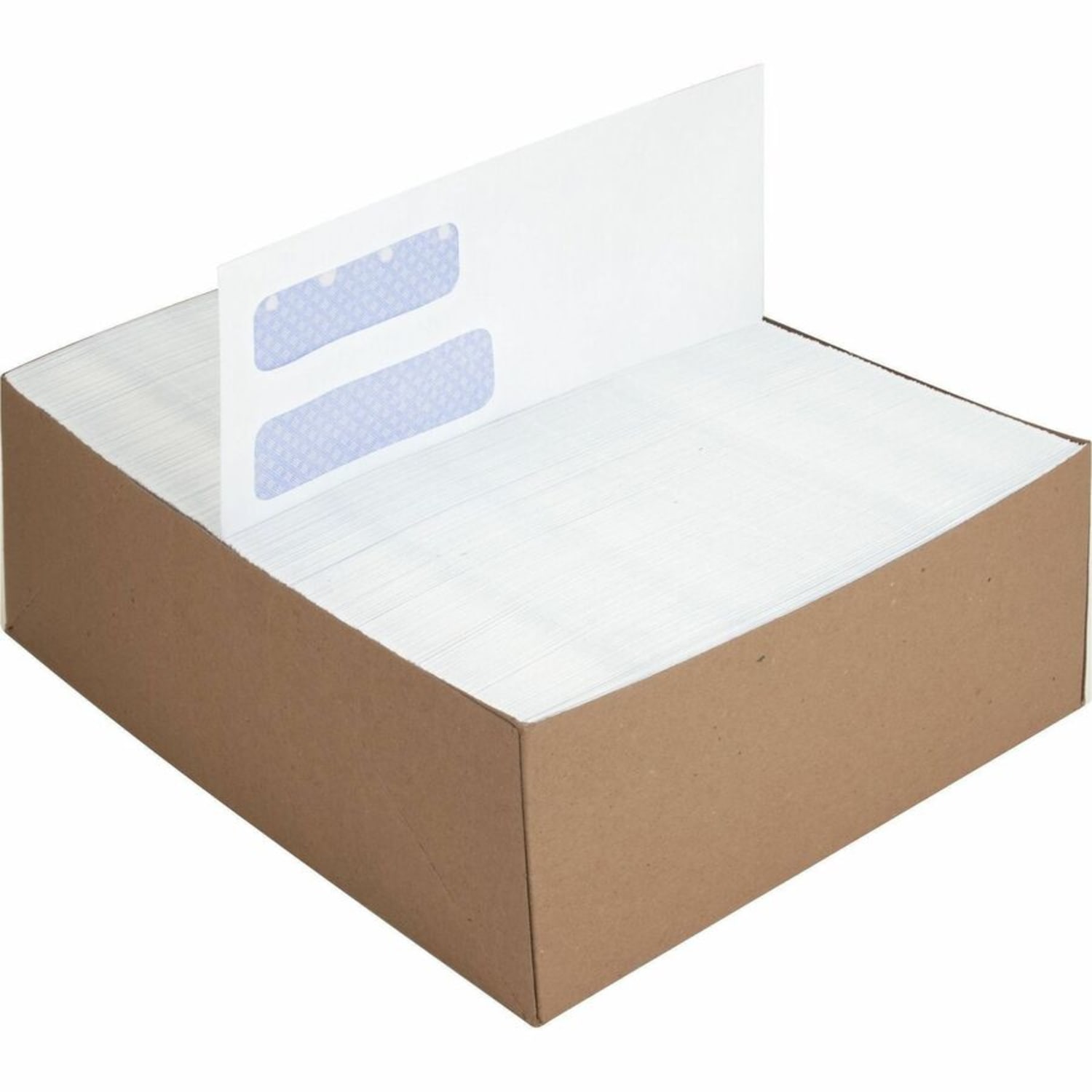 Business Source No. 10 Double-Window Invoice Envelopes - Double Window - #10 - 9 1/2in Width x 4 1/8in Length - 24 lb - Gummed - White - Wove - 500 / Box - Image 5