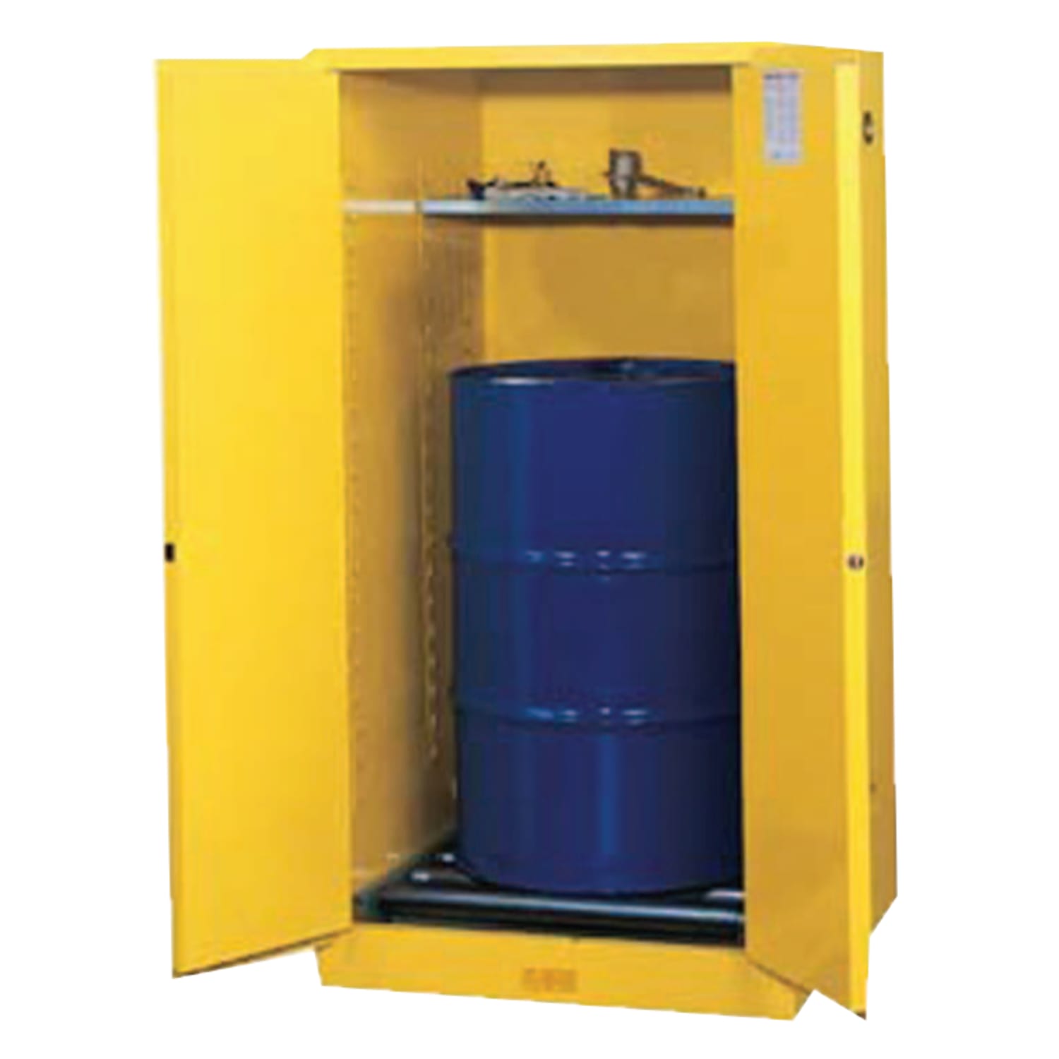 Vertical Drum Safety Cabinets, Manual-Closing Cabinet, 1 55-Gallon Drum, 2 Doors - Image 3