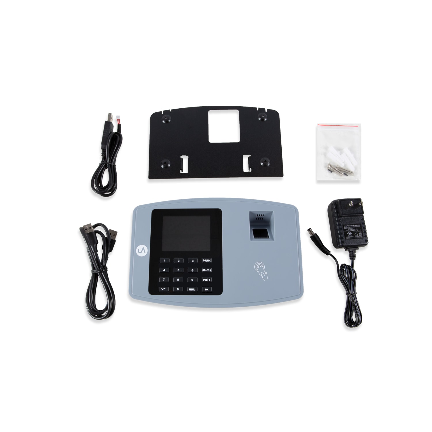 uAttend BN6000 Biometric Time Clock With LAN Connection For Fingerprint, RFID And PIN Punching, Unlimited Employees, 6.57inH x 11.1inW x 2.72inD - Image 5