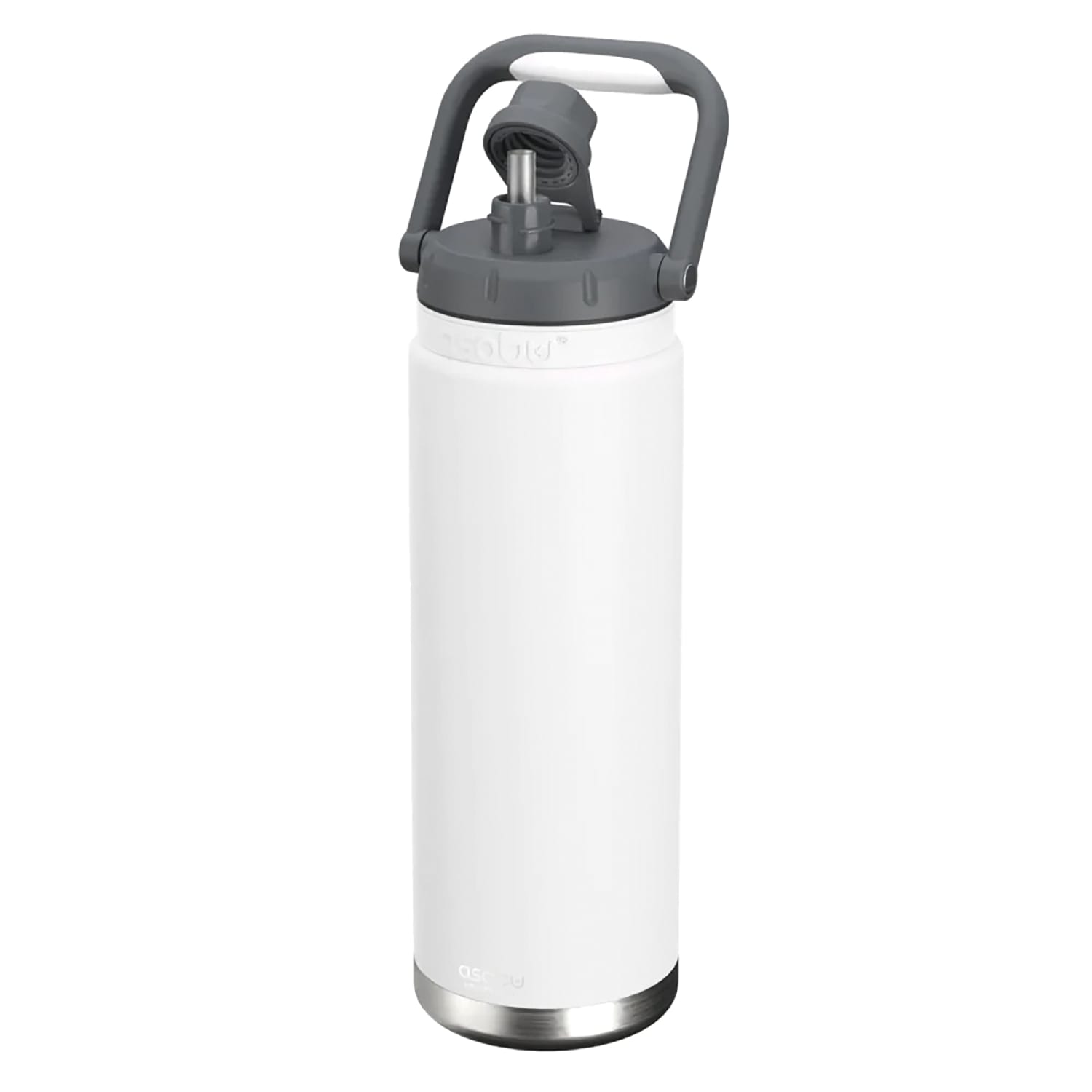 ASOBU Canyon Insulated Water Bottle With Full Hand Comfort Handle, 50 Oz, White