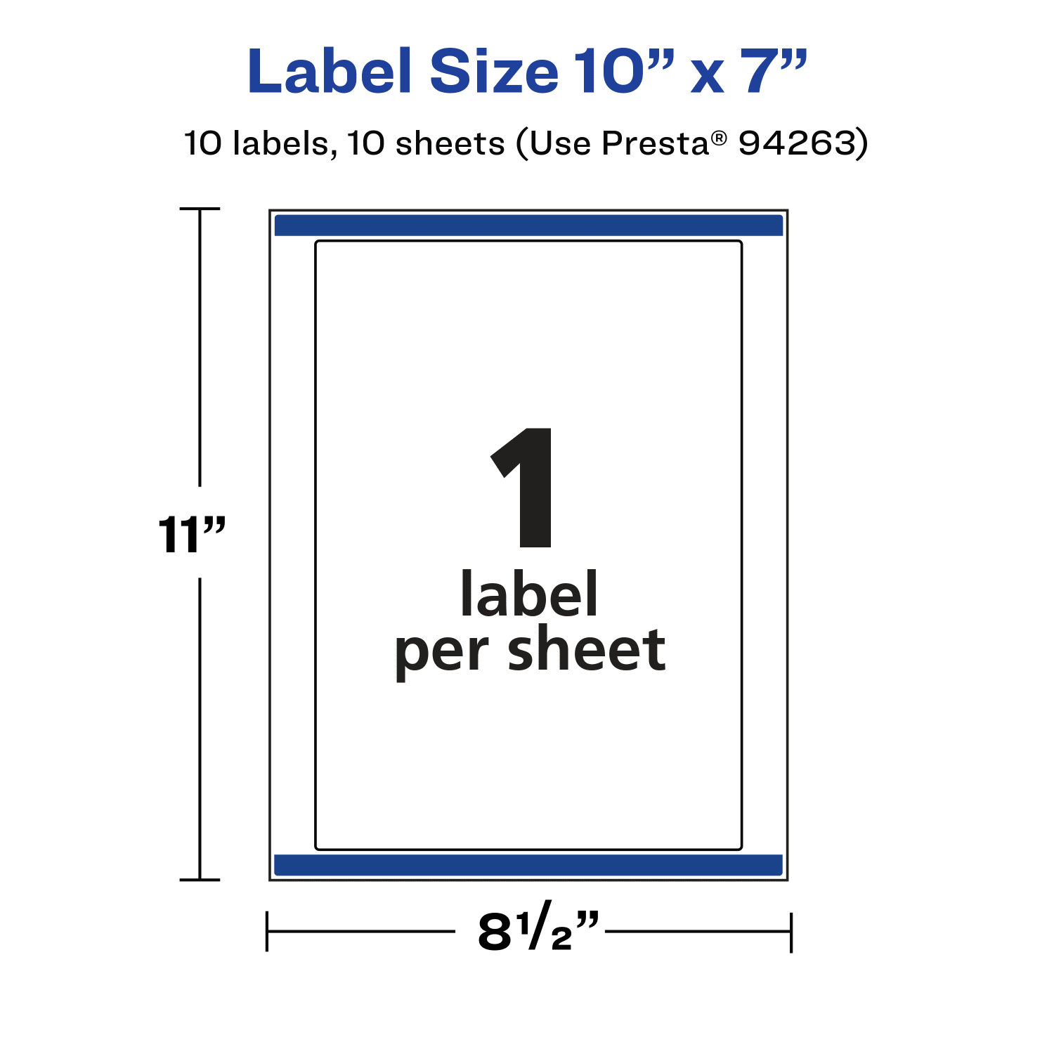 Avery Glossy Permanent Labels With Sure Feed, 94263-CGF10, Rectangle, 10in x 7in, Clear, Pack Of 10 - Image 6
