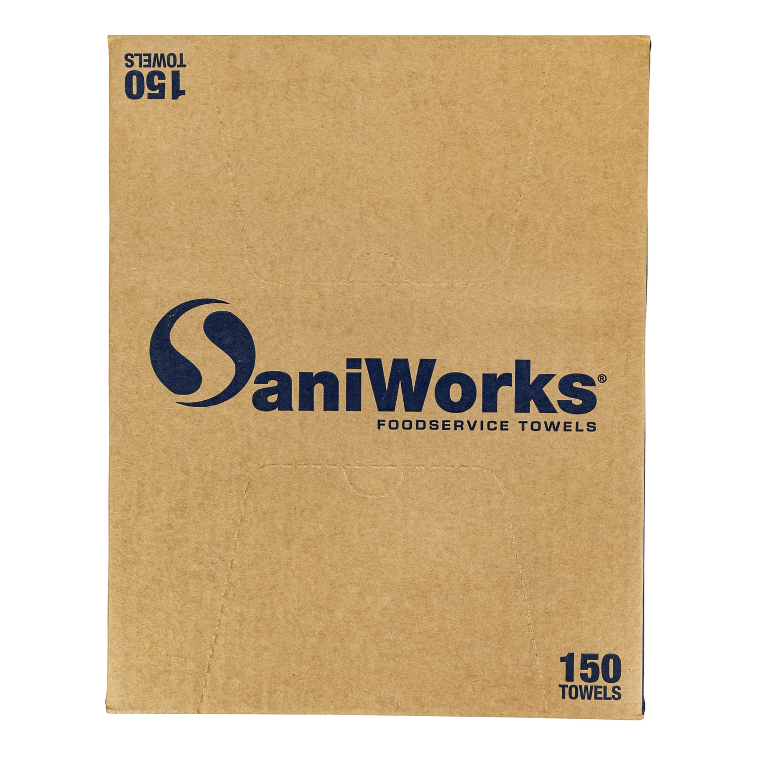 Hospeco SaniWorks Counter Towels, EPS Food Service Towels, 10in x 17in, Blue, Case Of 150 Towels - Image 3