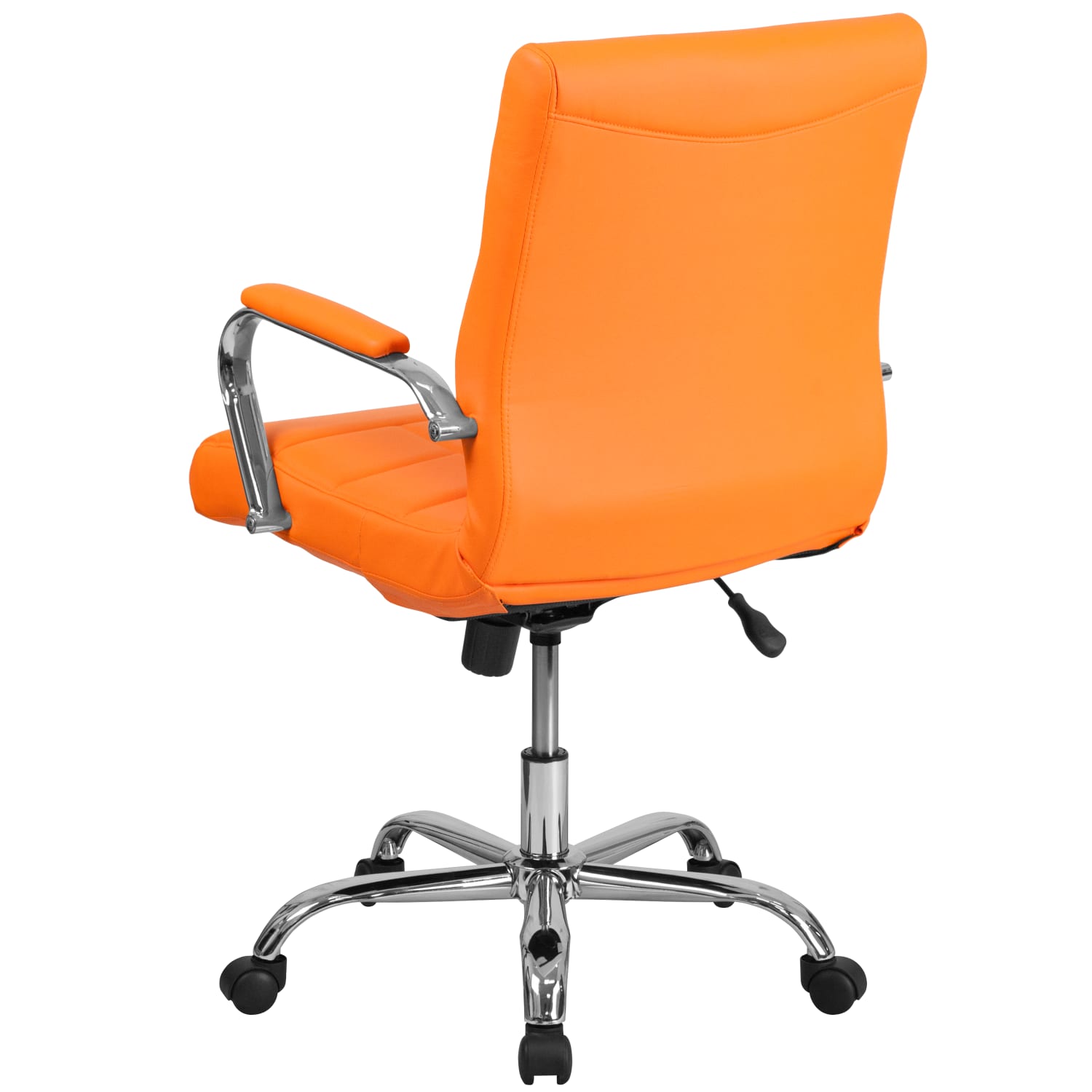 Flash Furniture Vinyl MidBack Executive Office Chair Orange PopularChairscom Flash Furniture Vinyl Mid Back Executive Office Chair Orange PopularChairscom
