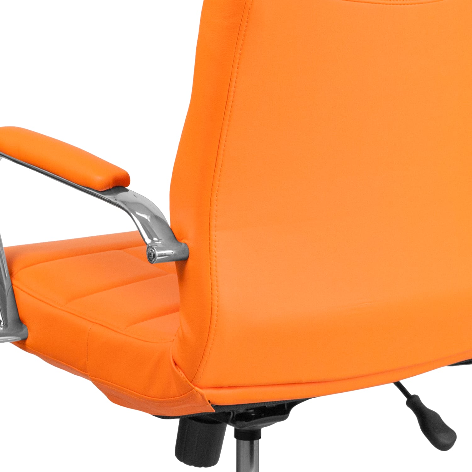 Flash Furniture Vinyl MidBack Executive Office Chair Orange PopularChairscom Flash Furniture Vinyl Mid Back Executive Office Chair Orange PopularChairscom
