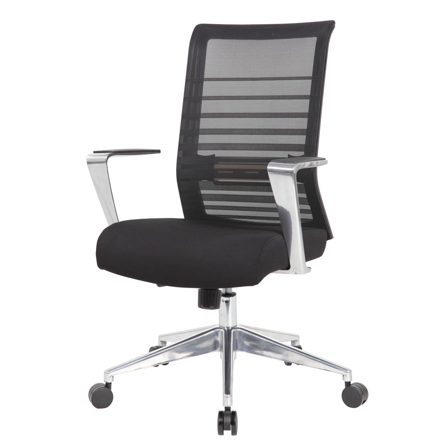 Boss Office Products Horizontal Mesh Back Task Chair Aluminum Arms Base PopularChairscom Boss Office Products Horizontal Mesh Back Task Chair Aluminum Arms Base PopularChairscom