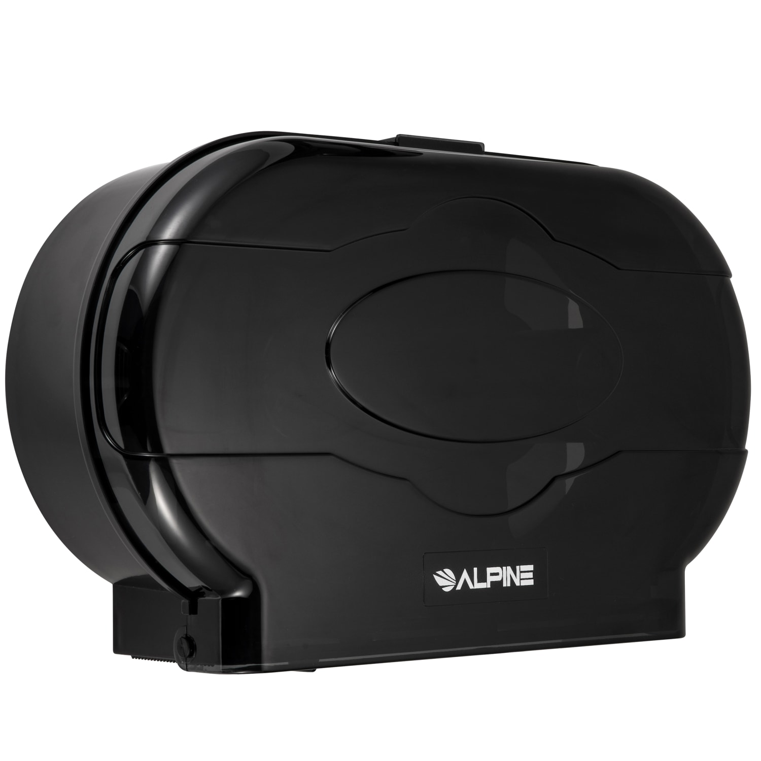 Alpine Double Jumbo Toilet Tissue Dispenser, 11-7/8inH x 20-5/16inW x 4-13/16inD, Black - Image 3