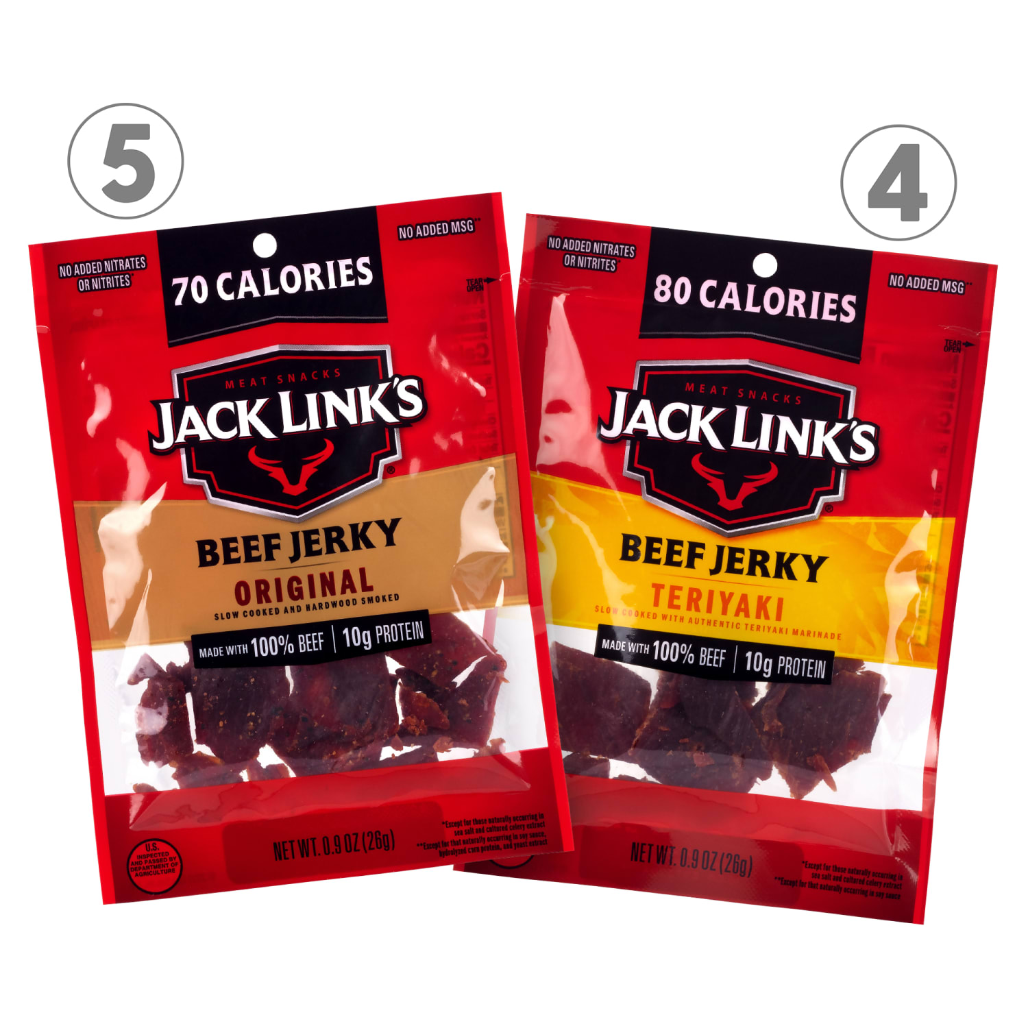 Jack Links Beef Jerky Variety Pack, 0.9 Oz, Case Of 9 Bags - Image 3