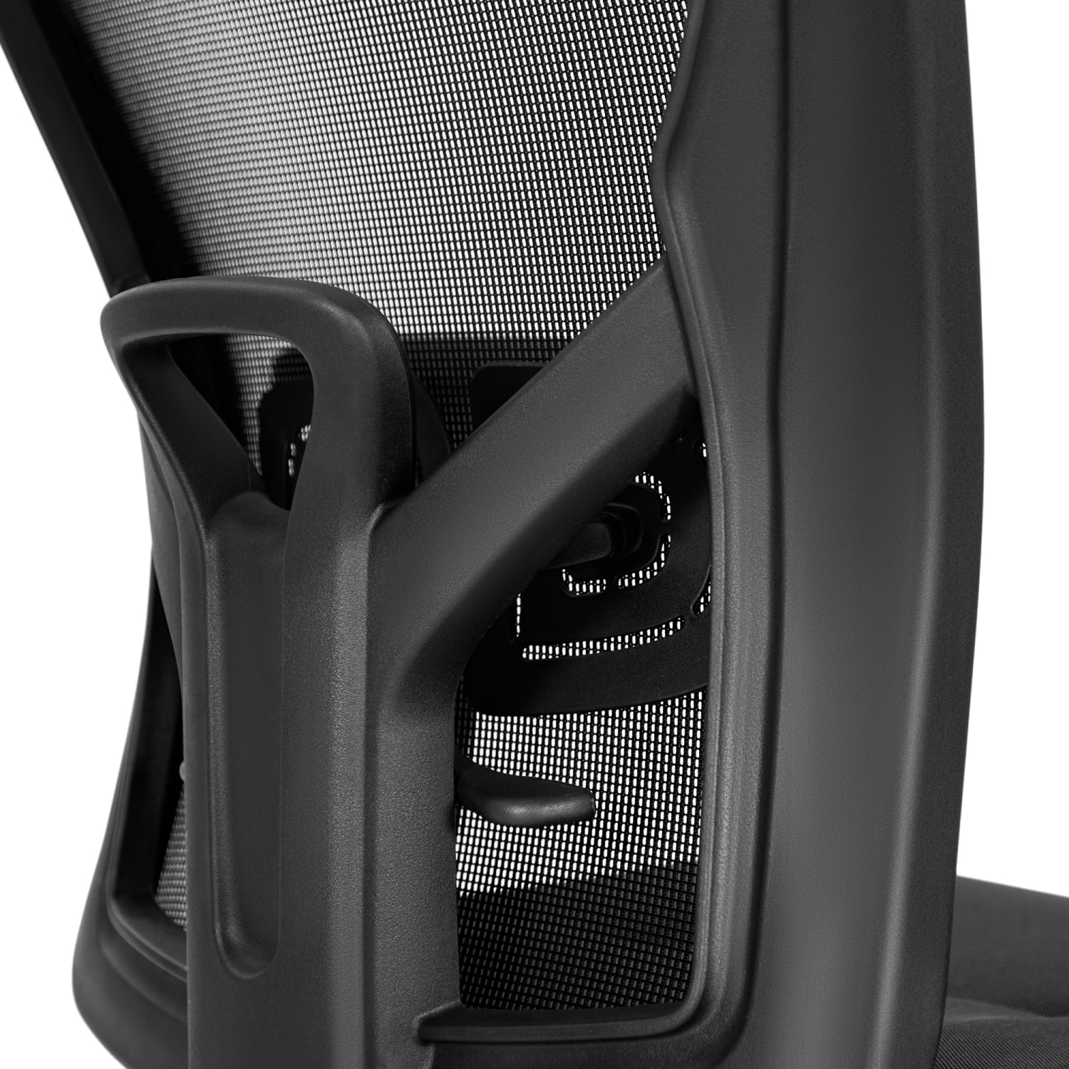 ALPHA HOME Ergonomic Fabric Mid Back Office Task Chair With Lumbar Support Black PopularChairscom