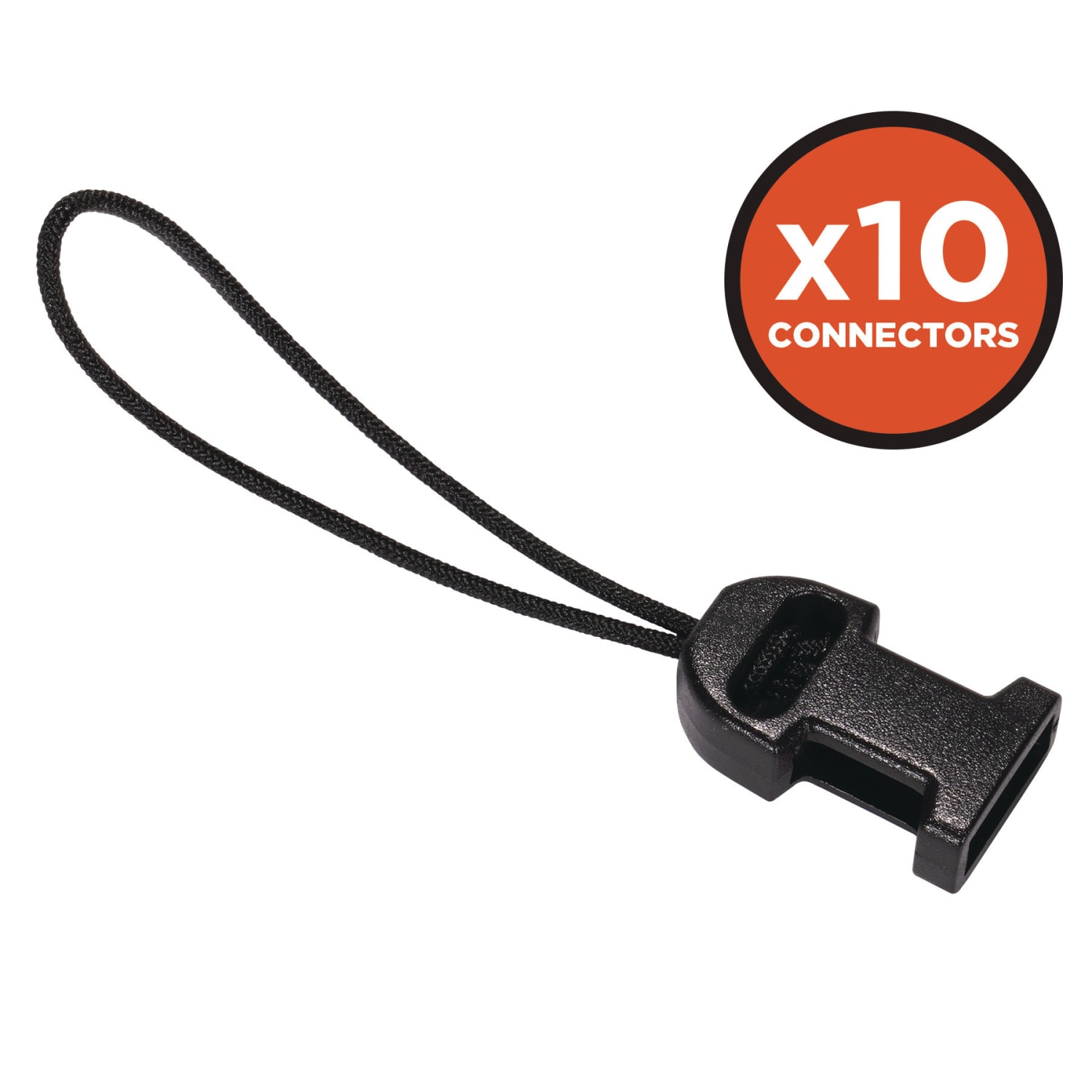 Ergodyne Squids 3133 Scanner Lanyard Loop Attachments, 3in, Black, Pack Of 10 Attachments - Image 3