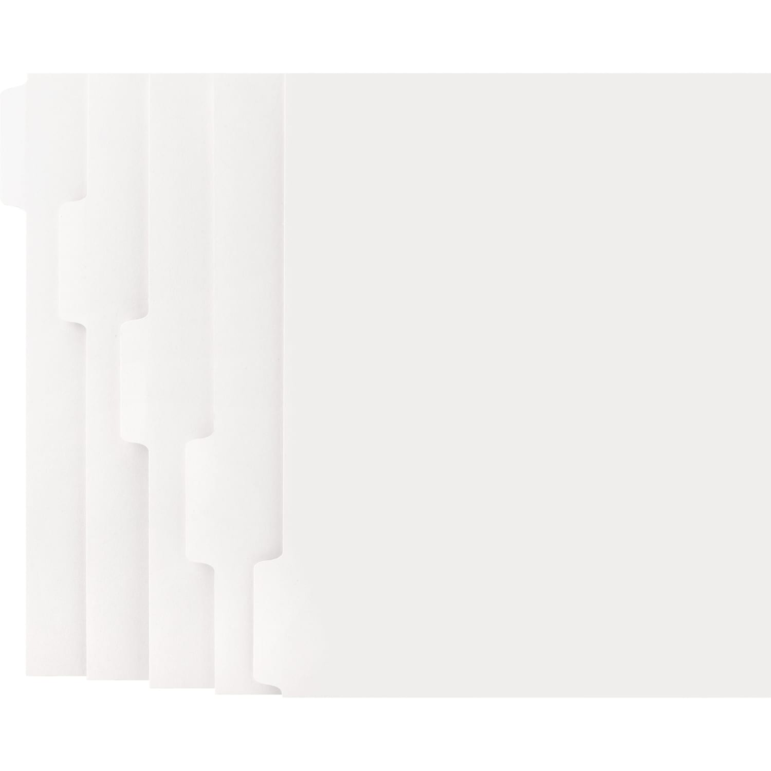 Sparco Straight Collated Index Dividers, White, Box Of 50 Sets - Image 4