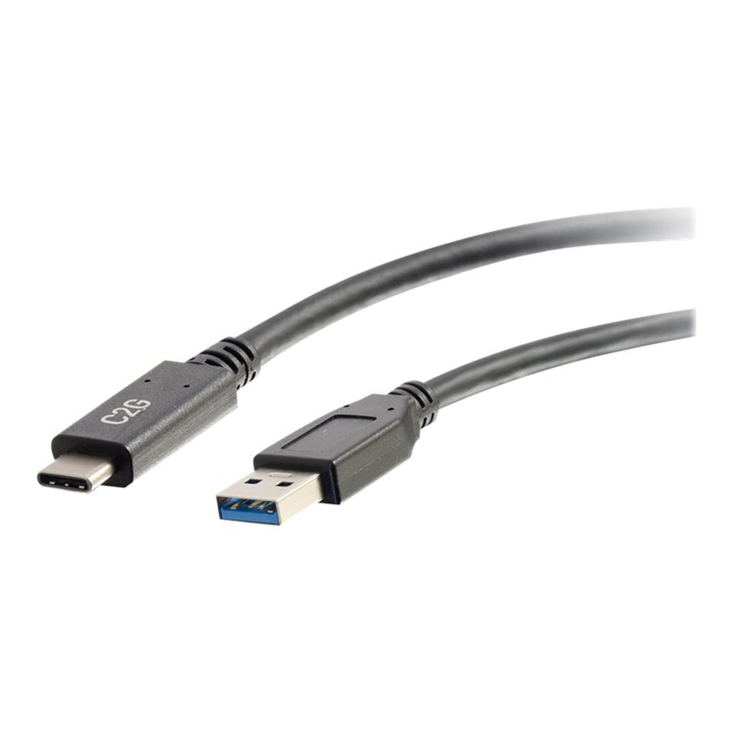 C2G USB-C to USB-A 3.2 Gen 1 (5Gbps) Cable M/M, 3ft, Black
