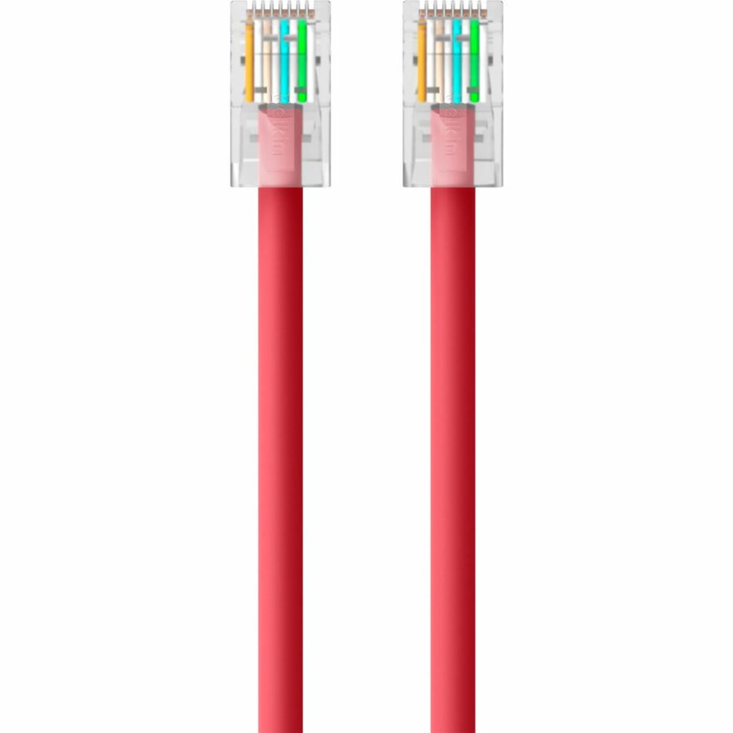Belkin Cat.6 UTP Patch Cable - RJ-45 Male Network - RJ-45 Male Network - 25ft - Red - Image 3