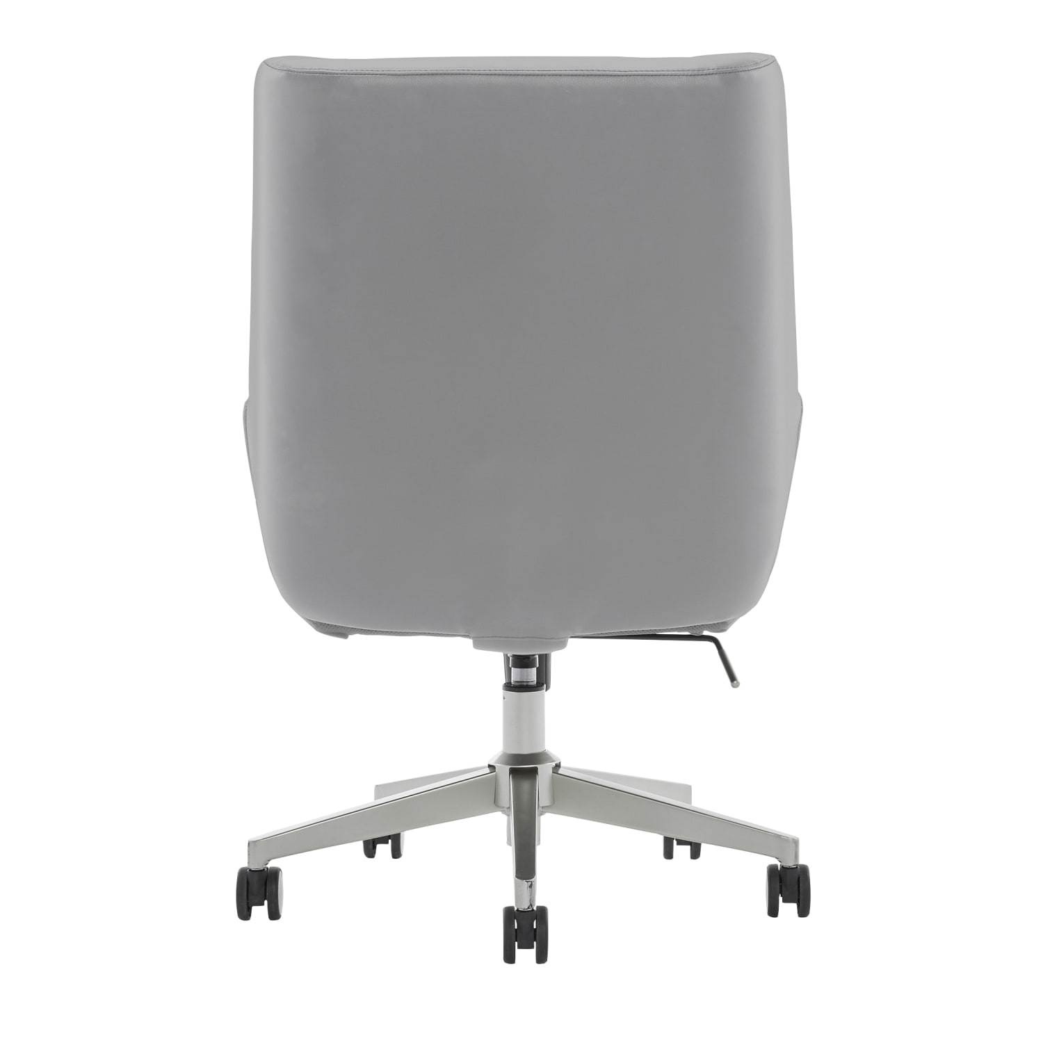 Serta SitTrue Montair Faux Leather Mid-Back Manager Office Chair, Gray - Image 5