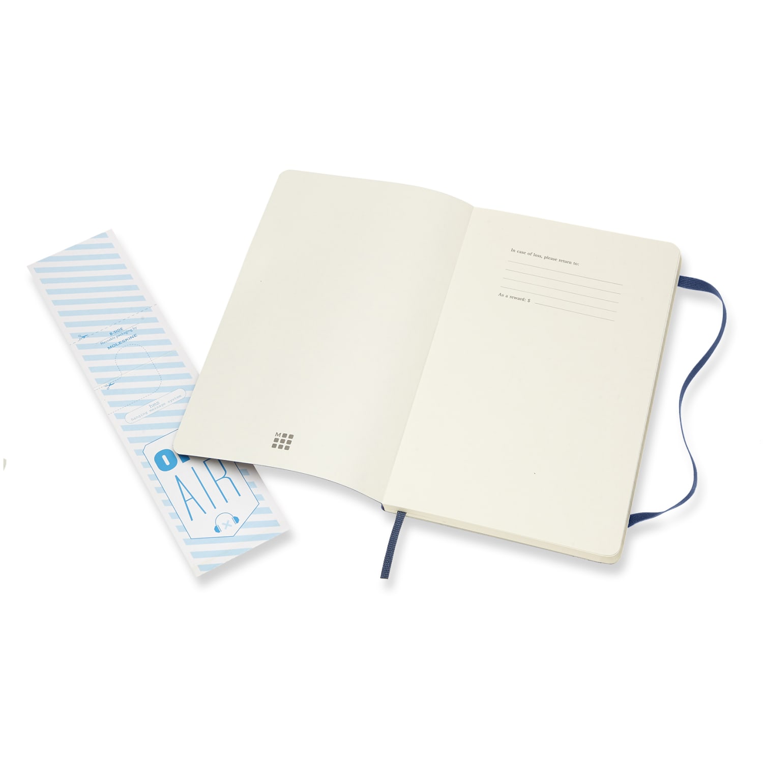 Moleskine Classic Soft Cover Notebook, 5in x 8-1/4in, Ruled, 192 Pages, Sapphire Blue - Image 4