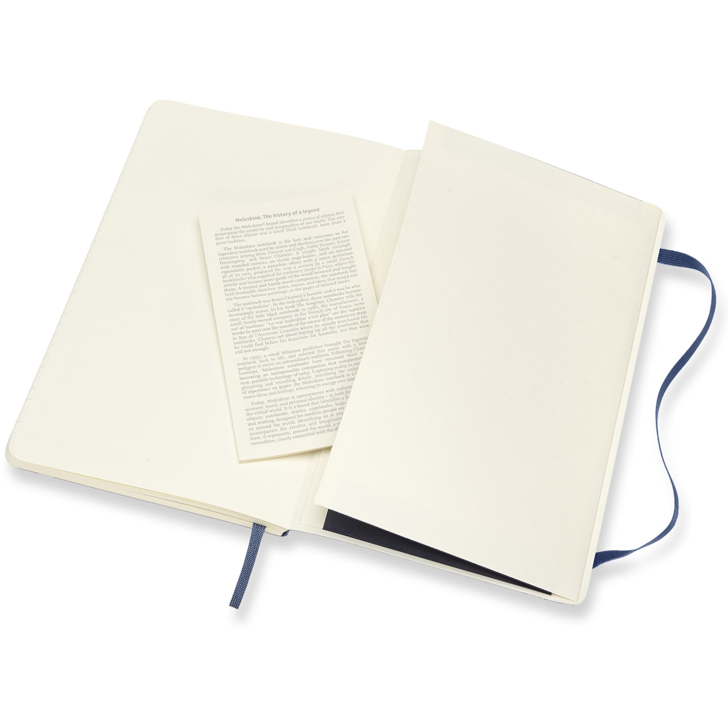 Moleskine Classic Soft Cover Notebook, 5in x 8-1/4in, Ruled, 192 Pages, Sapphire Blue - Image 5