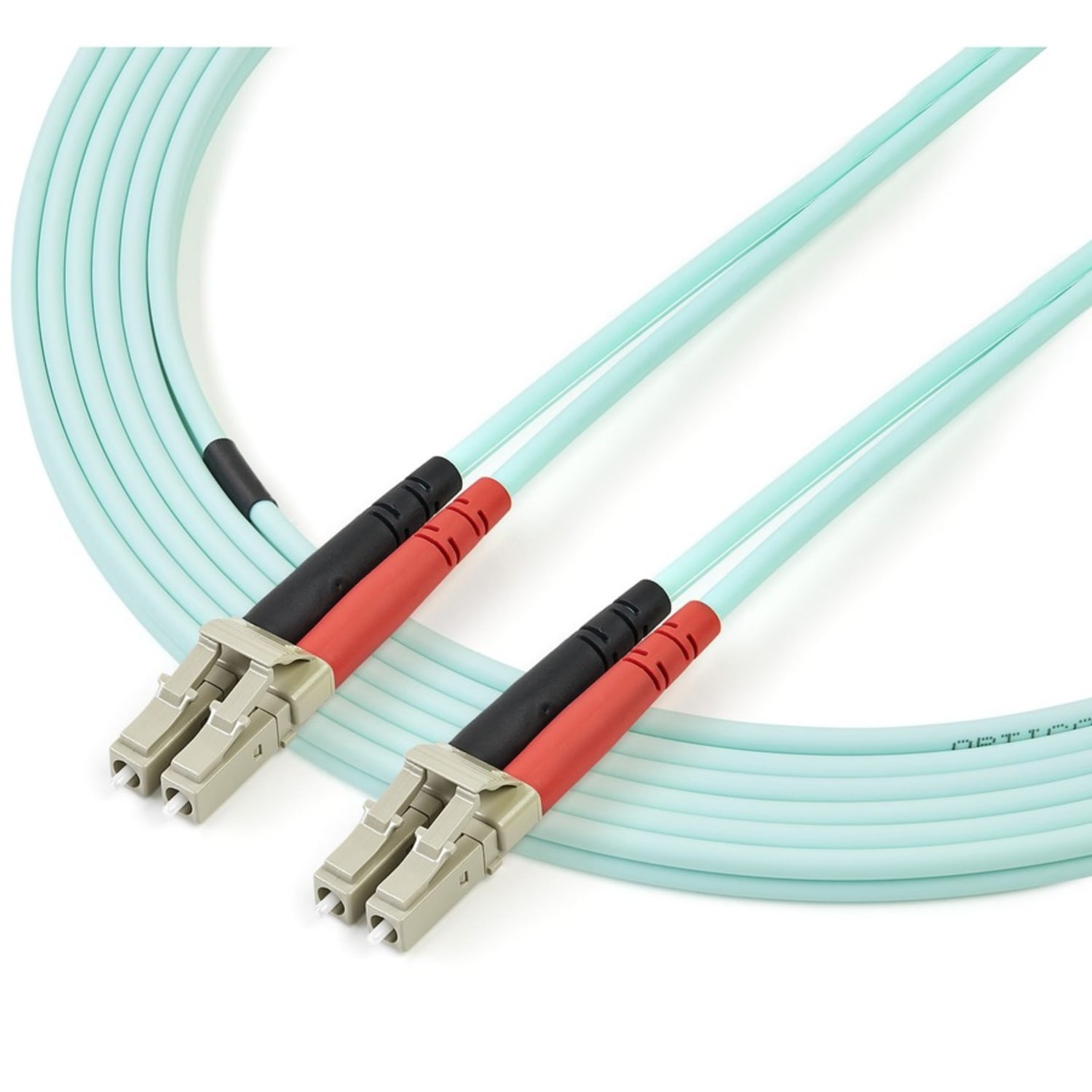 StarTech.com Aqua OM4 Duplex Multimode Fiber - 3m/ 9ft - 100 Gb - Aqua - Image 4