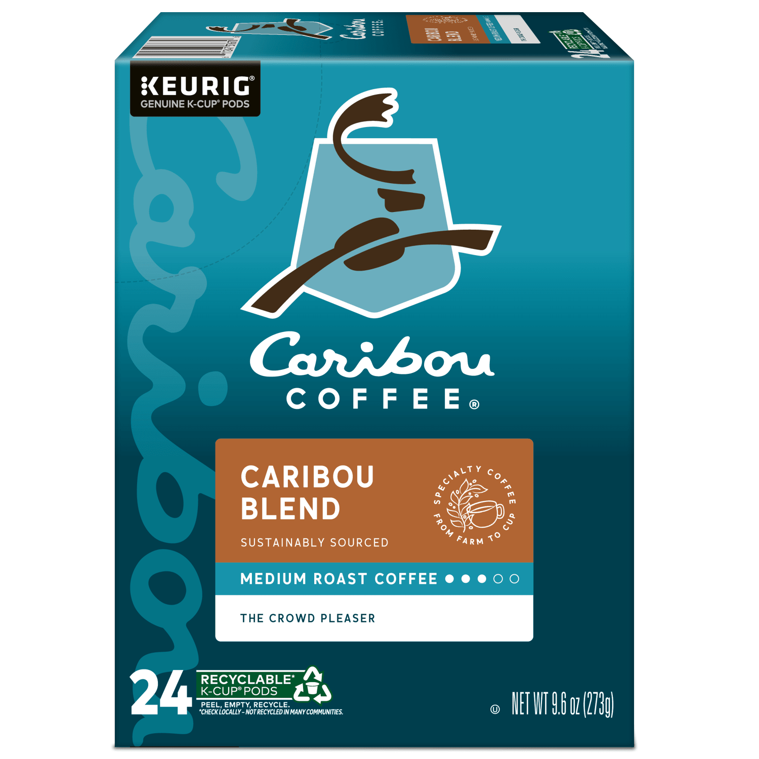 Caribou Coffee Single-Serve Coffee K-Cup, Caribou Blend, 96 Count (4 Packs of 24) - Image 4