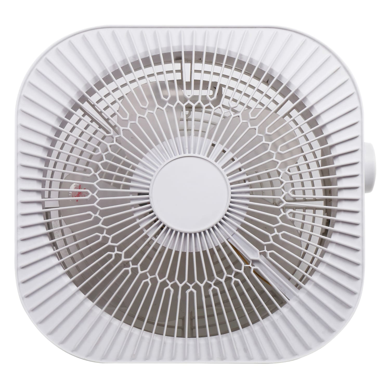 Optimus 2-Speed 40W 12in Box Fan, 4-5/16inH x 13-1/4inW x 12-5/8inD, White - Image 3