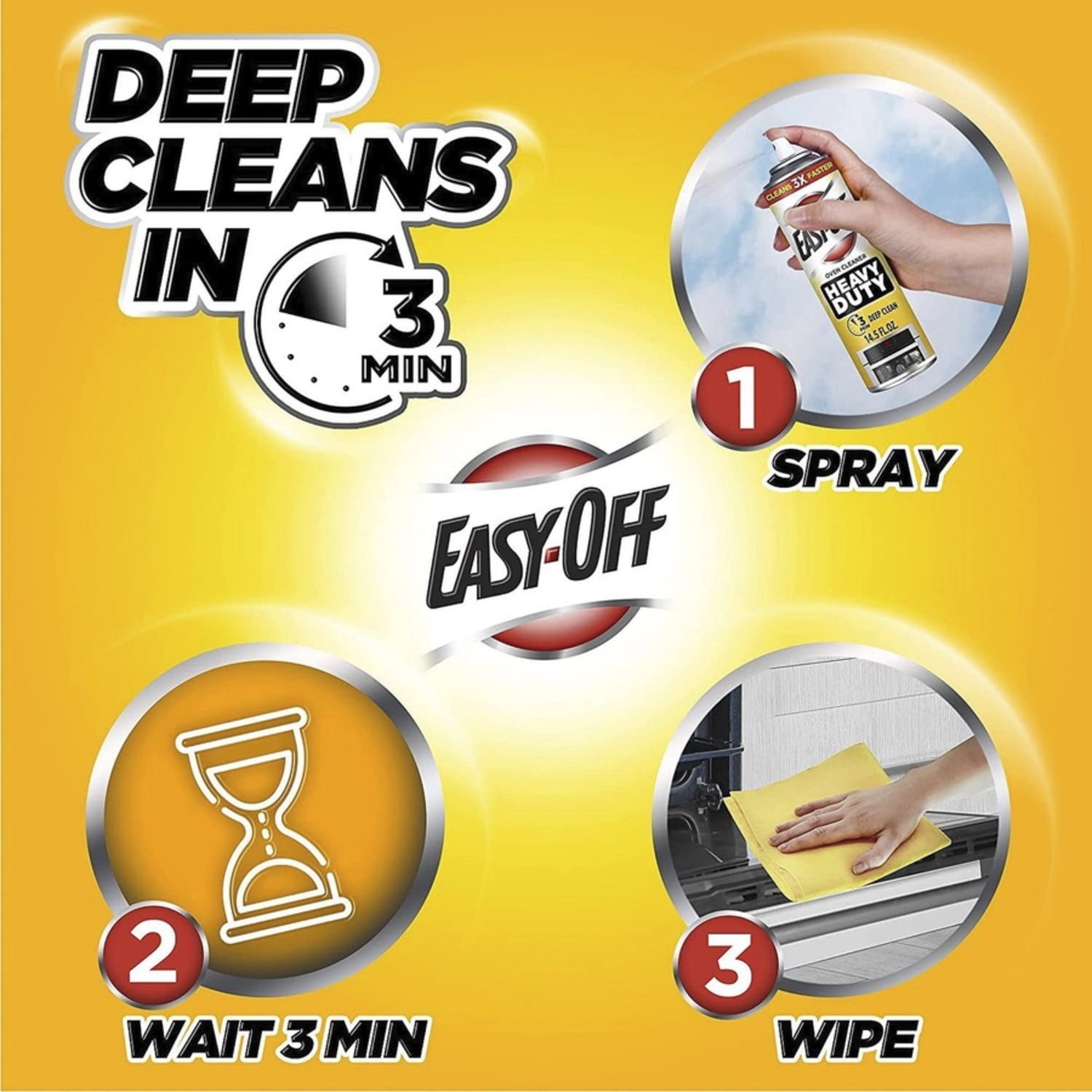 Easy-Off Heavy Duty Oven Cleaner - Liquid - 14.5 fl oz (0.5 quart) - Fresh Scent - 6 / Carton - White - Image 5