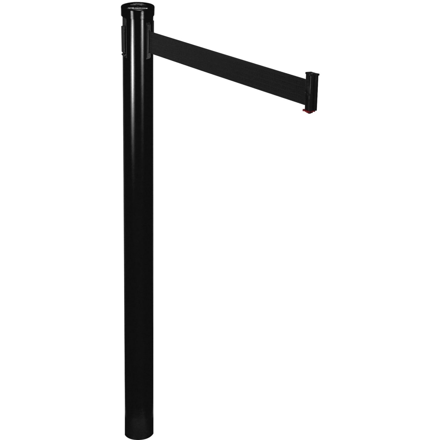 Tatco Adjusta-Tape Black Crowd Control Stanchions, 40inH, Black, Box Of 2 - Image 3