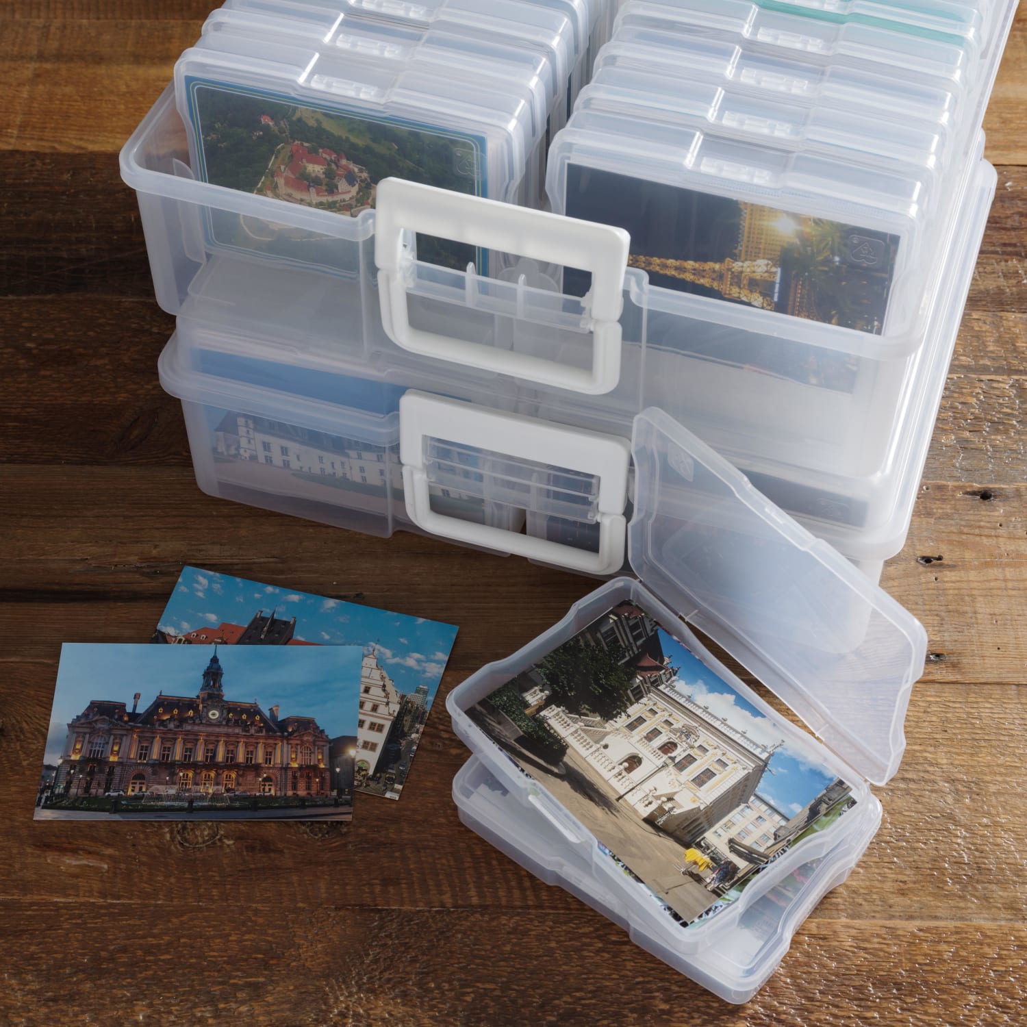IRIS Extra-Large Craft Keeper For 4in x 6in Photo And Embellishment Cases, 12-1/16in x 15in x 5-1/16in, Clear - Image 3