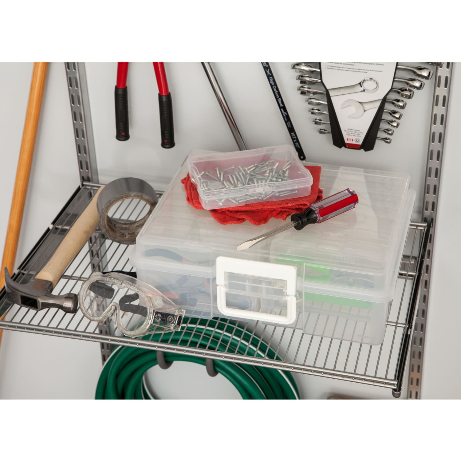IRIS Extra-Large Craft Keeper For 4in x 6in Photo And Embellishment Cases, 12-1/16in x 15in x 5-1/16in, Clear - Image 6